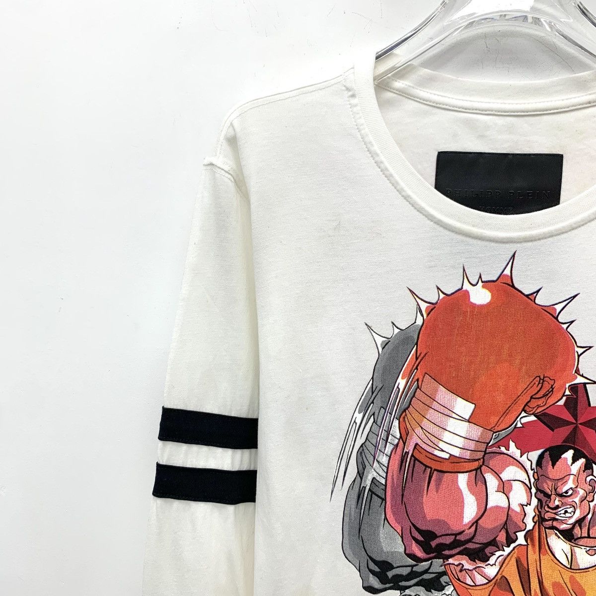 Philipp Plein Philipp Plein White Cartoon Print Long Sleeve T-Shirt K26Wx Size US M / EU 48-50 / 2 - 3 Thumbnail