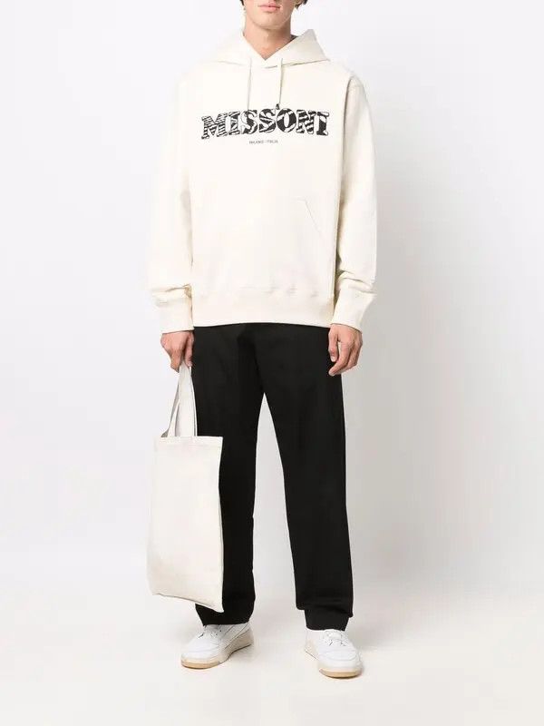 Missoni o1y0225 Logo Hoodie in Off White Size US M / EU 48-50 / 2 - 5 Thumbnail