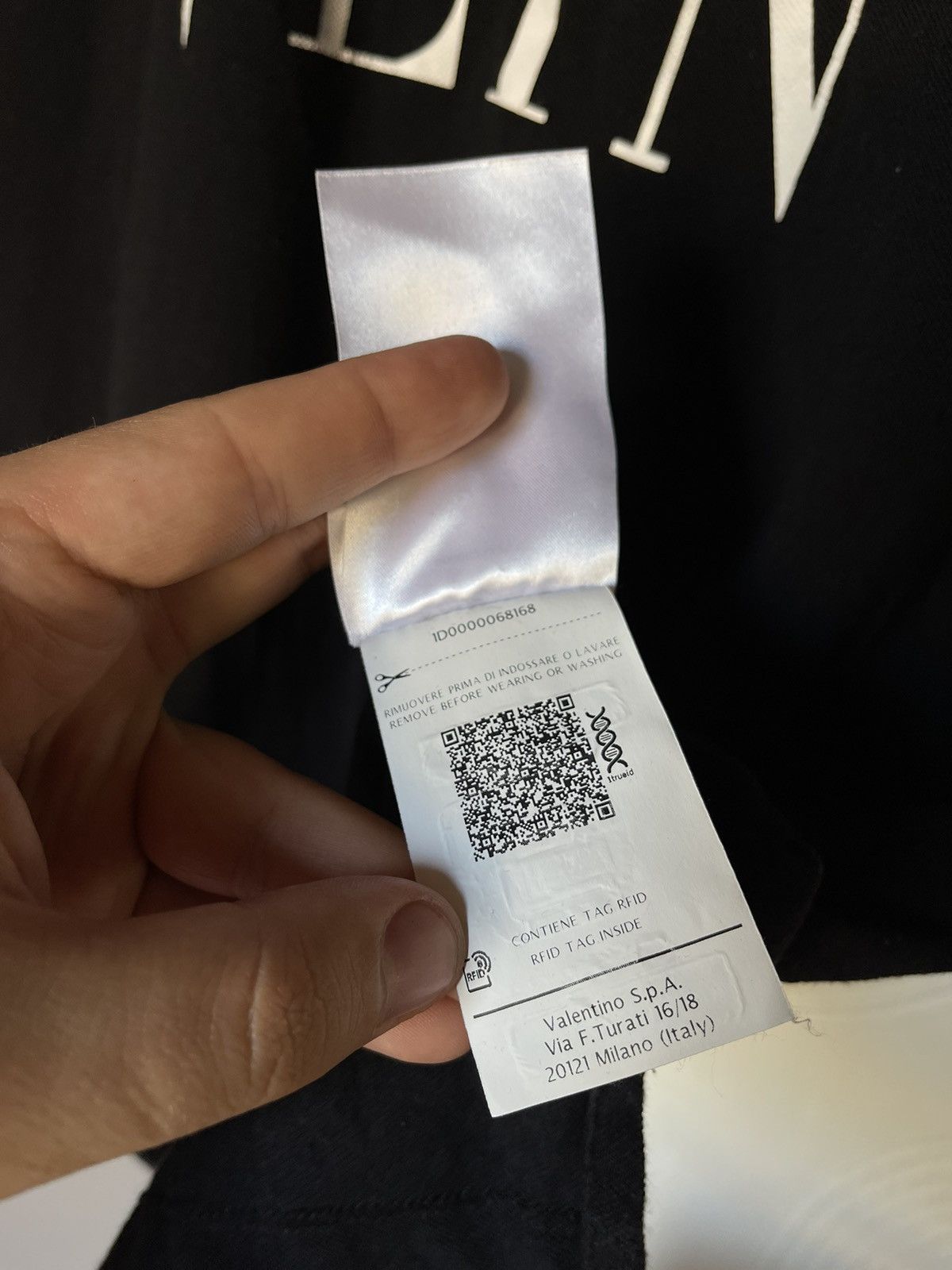 Valentino Valentino VLTN black polo tee shirt logo print Size US XL / EU 56 / 4 - 9 Thumbnail