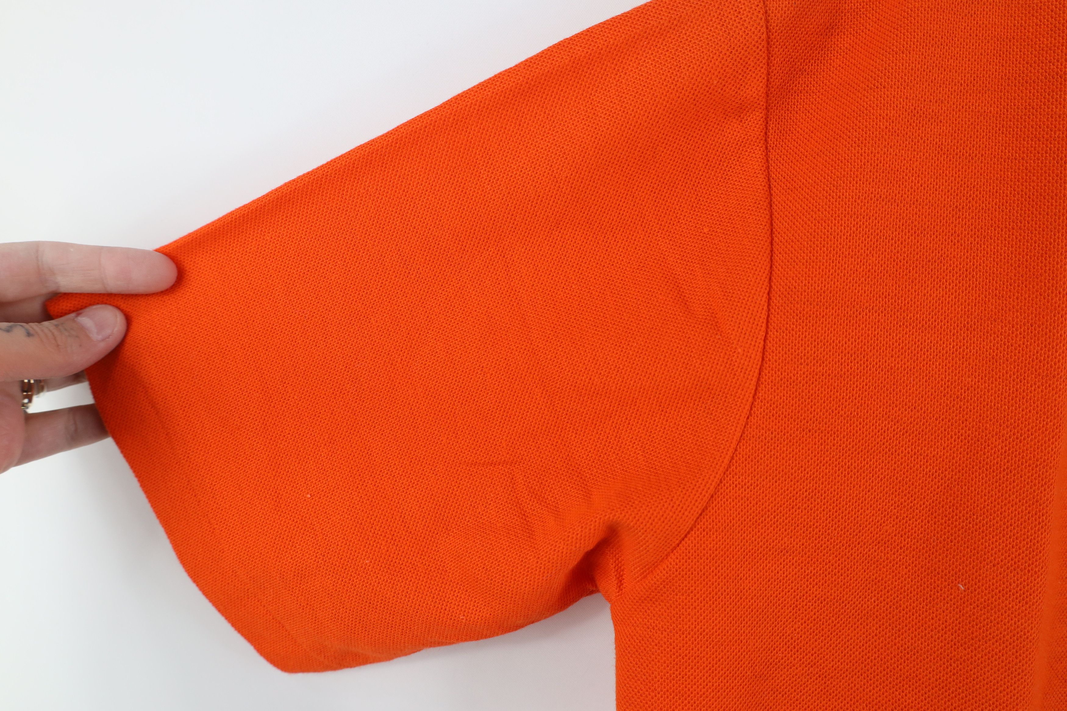 Vintage Vintage 70s Streetwear Blank Knit Golf Polo Shirt Orange USA Size US M / EU 48-50 / 2 - 7 Thumbnail