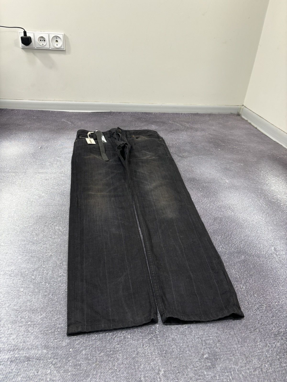 Diesel Black Gold Diesel Black Gold NWT Excess Black Straight Denim Jeans Size US 28 / EU 44 - 3 Thumbnail