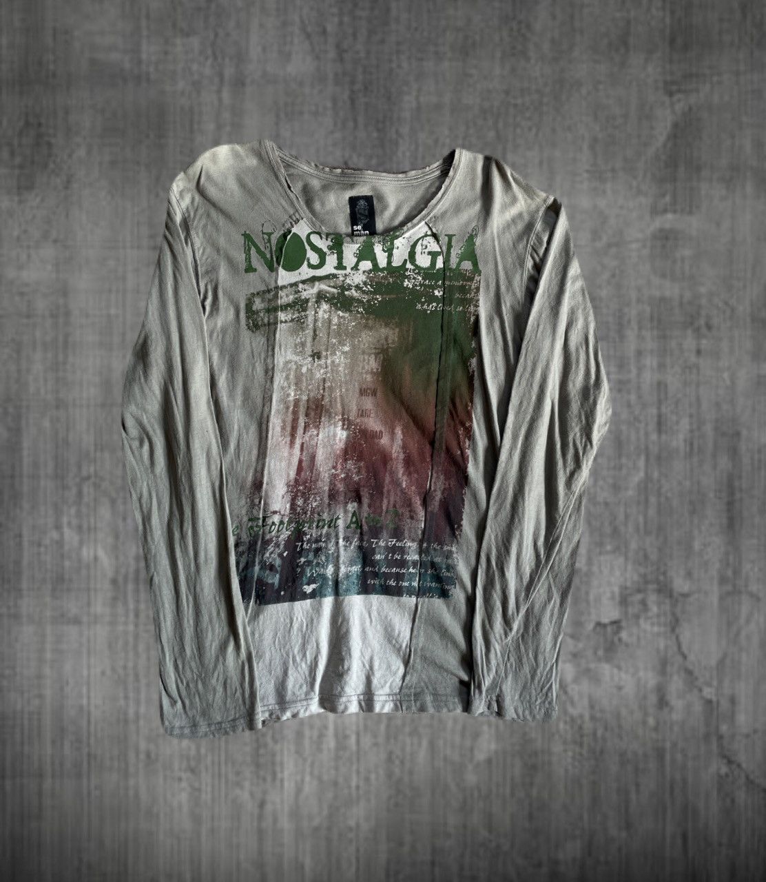 2000s Semanticdesign Vkei Nostalgia Poem Long Sleeve Tee