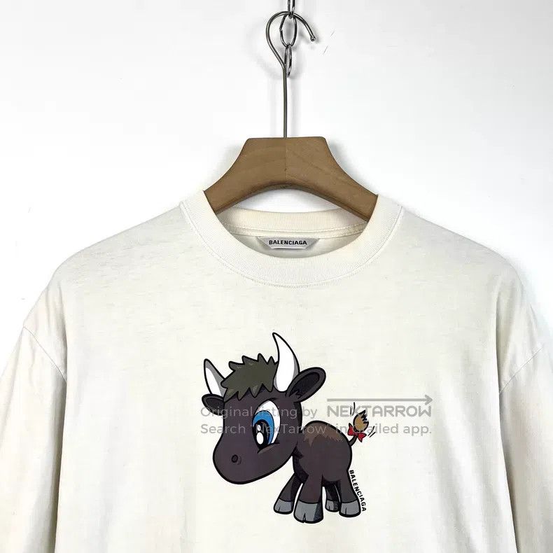 Balenciaga Balenciaga Cartoon cow print loose round neck short sleeve Size US S / EU 44-46 / 1 - 3 Thumbnail