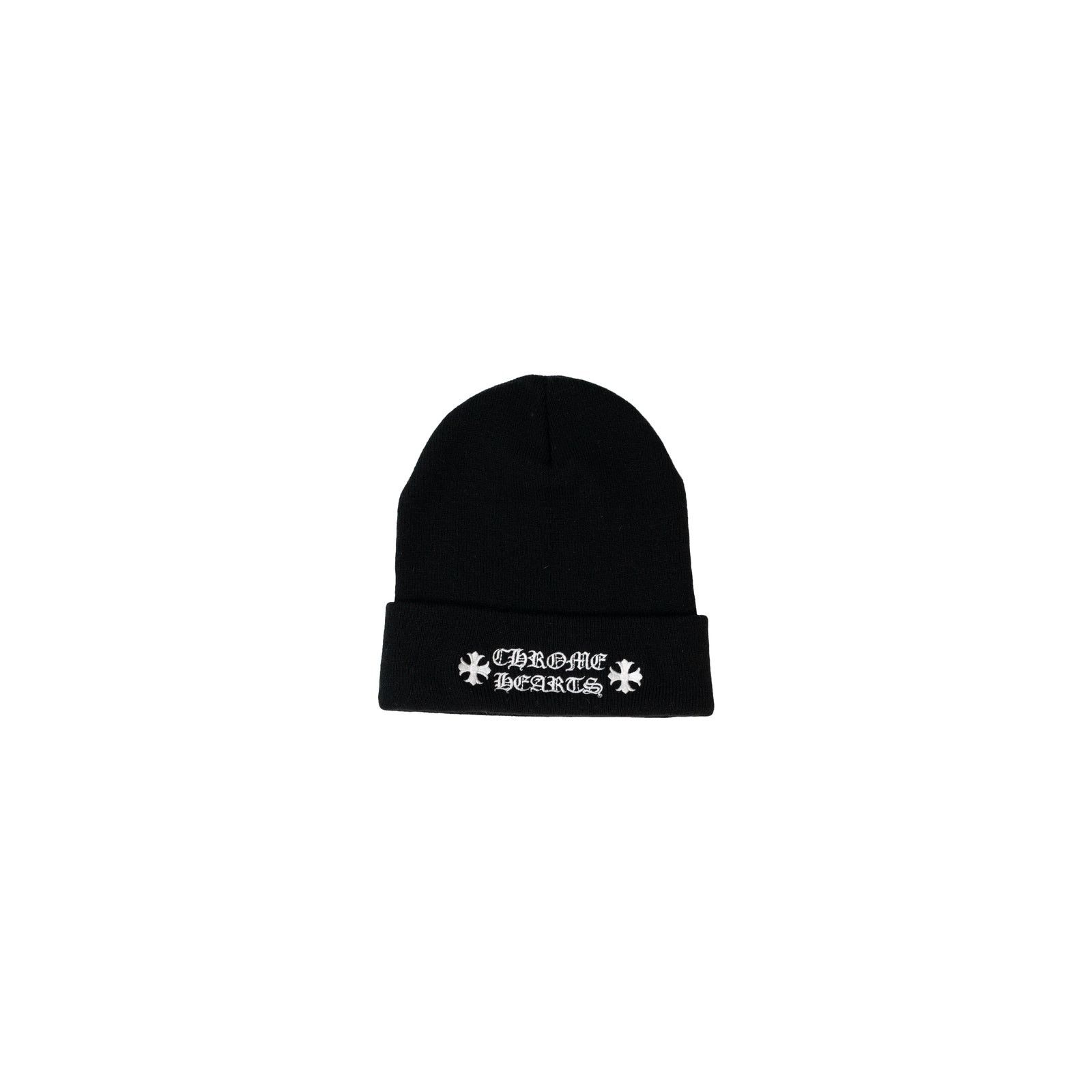 Chrome Hearts Black Logo Beanie Size ONE SIZE - 1 Thumbnail