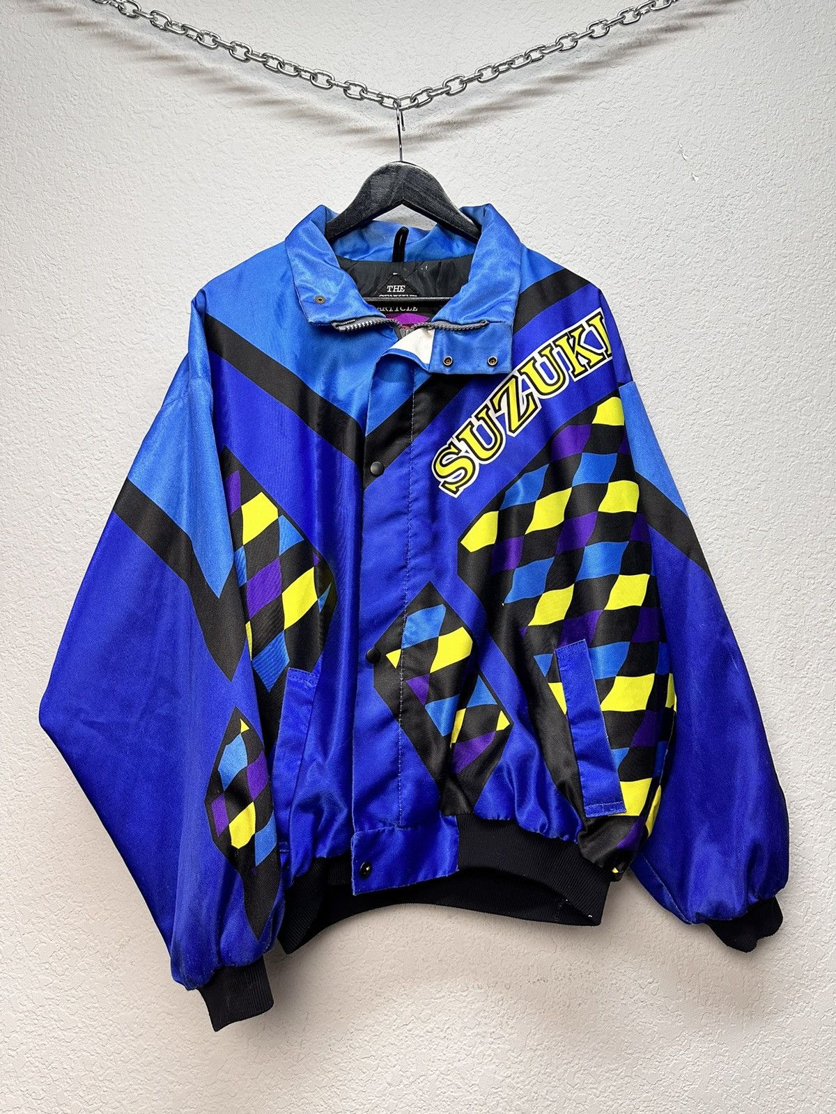 NASCAR Racing Jacket Moto Vodafone F1 Nascar Leather Red Bull Lucky Size US XL / EU 56 / 4 - 12 Thumbnail