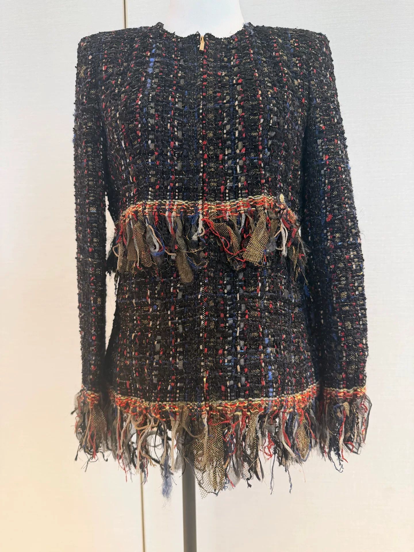 Chanel Metiers Fringe Jacket Size 38