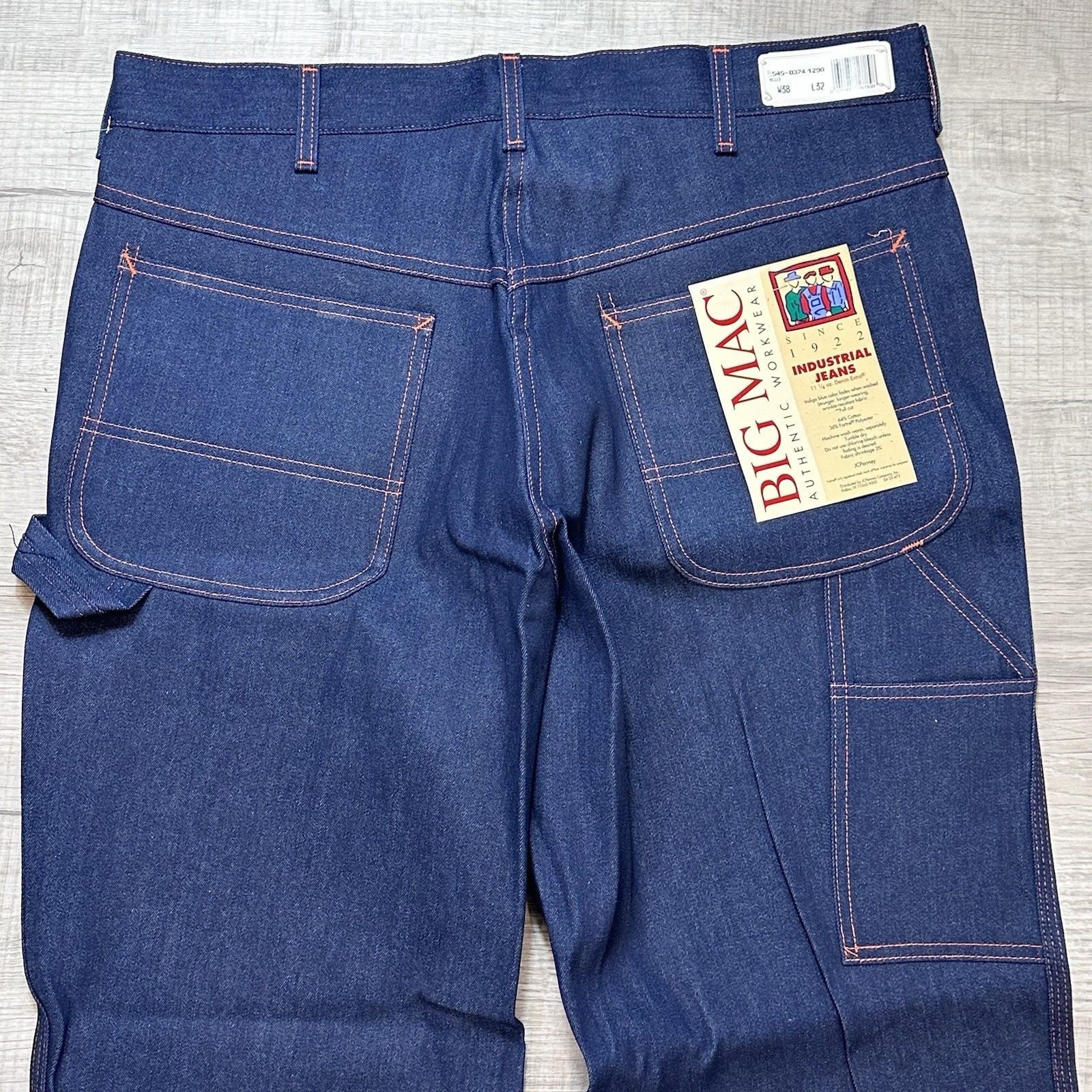 Big Mac VTG 70’s BIG MAC Industrial Jean 38x32 Carpenter Workwear Size US 38 / EU 54 - 9 Thumbnail