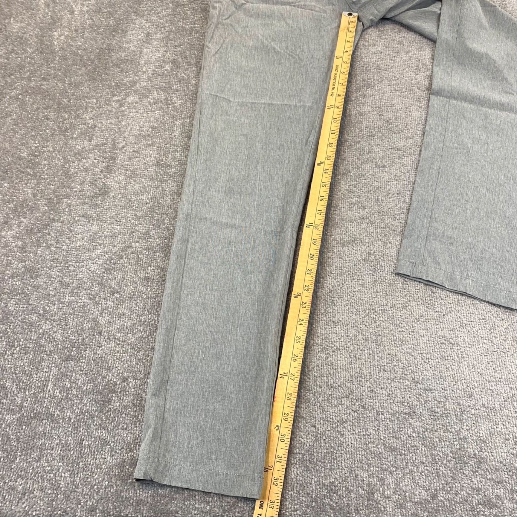 Vintage Linksoul Pants Mens 34x33 Gray Khaki Straight Leg Performance Stretch Golf 52582 Size US 34 / EU 50 - 4 Thumbnail