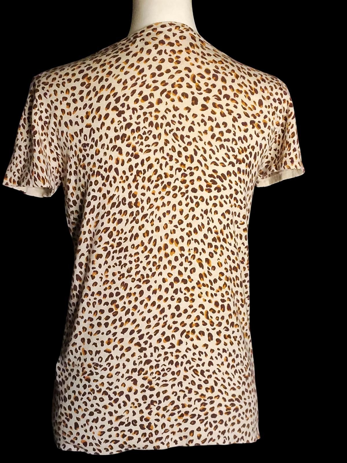 J.Crew J Crew - Leopard Print Short Sleeve Women's Top Size S / US 4 / IT 40 - 5 Thumbnail