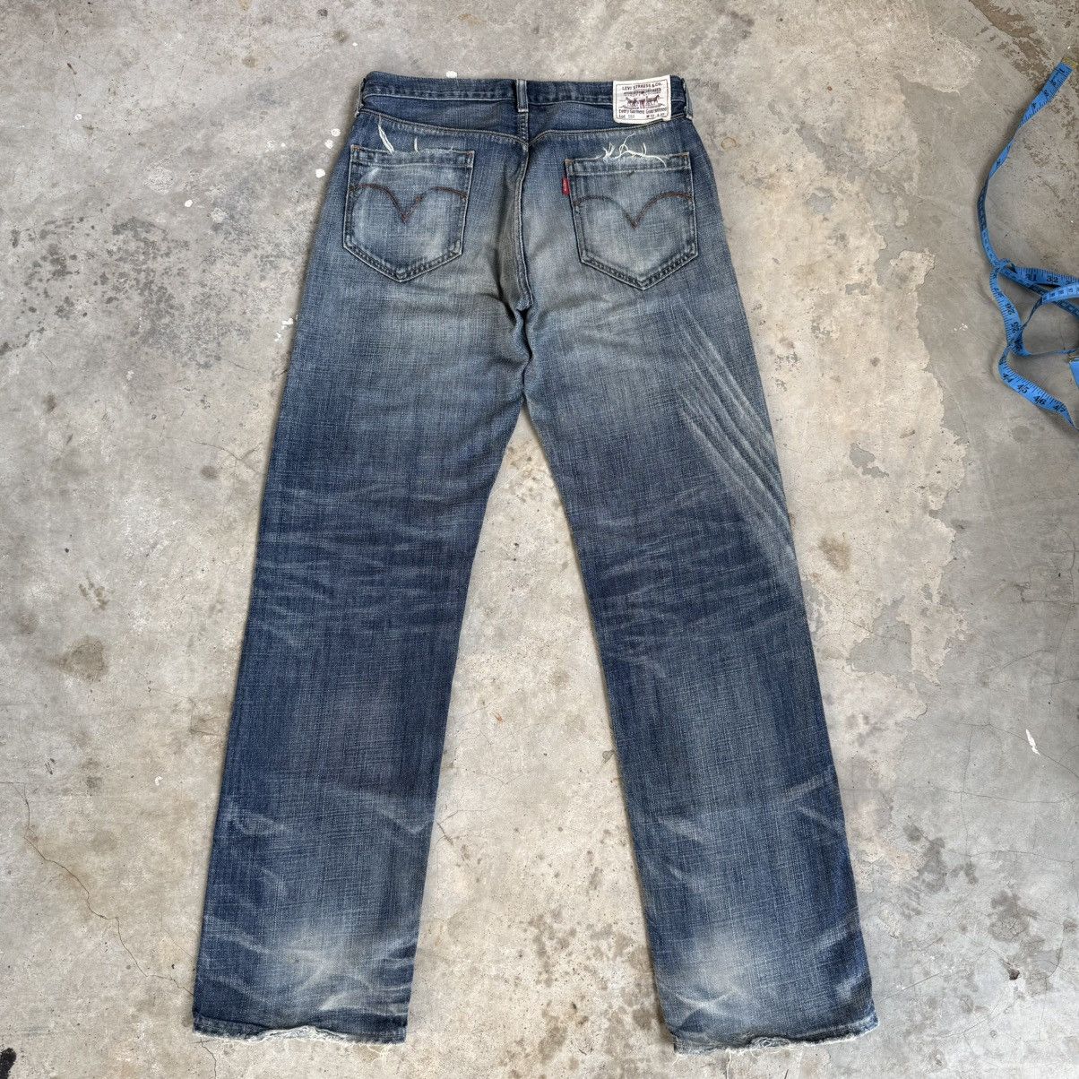 Levi's Vintage Clothing Vintage Levi's 553 Faded StoneWash Denim Jean Pants W33x34.5 Size US 33 - 9 Thumbnail