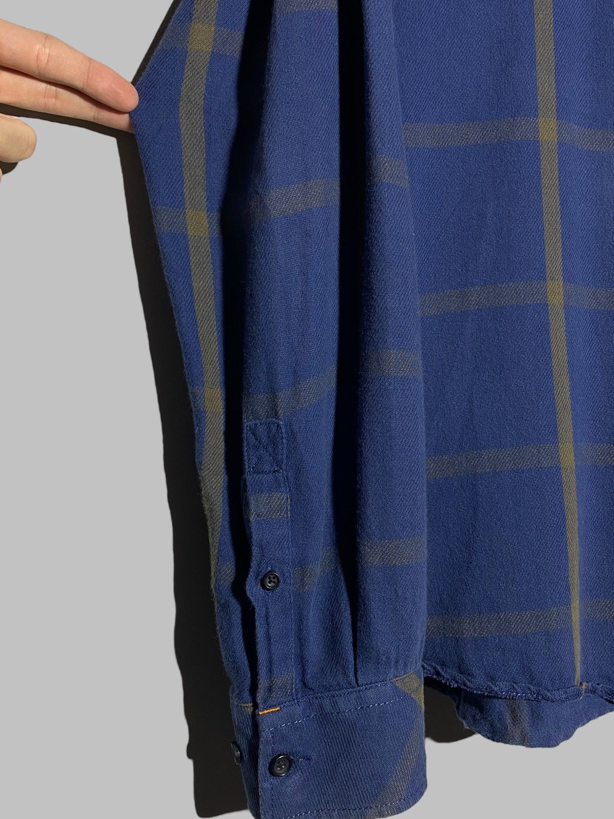 Nudie Jeans Nudie Jeans Stan Window Check Cotton Shirt Blue Men’s Size US L / EU 52-54 / 3 - 7 Thumbnail