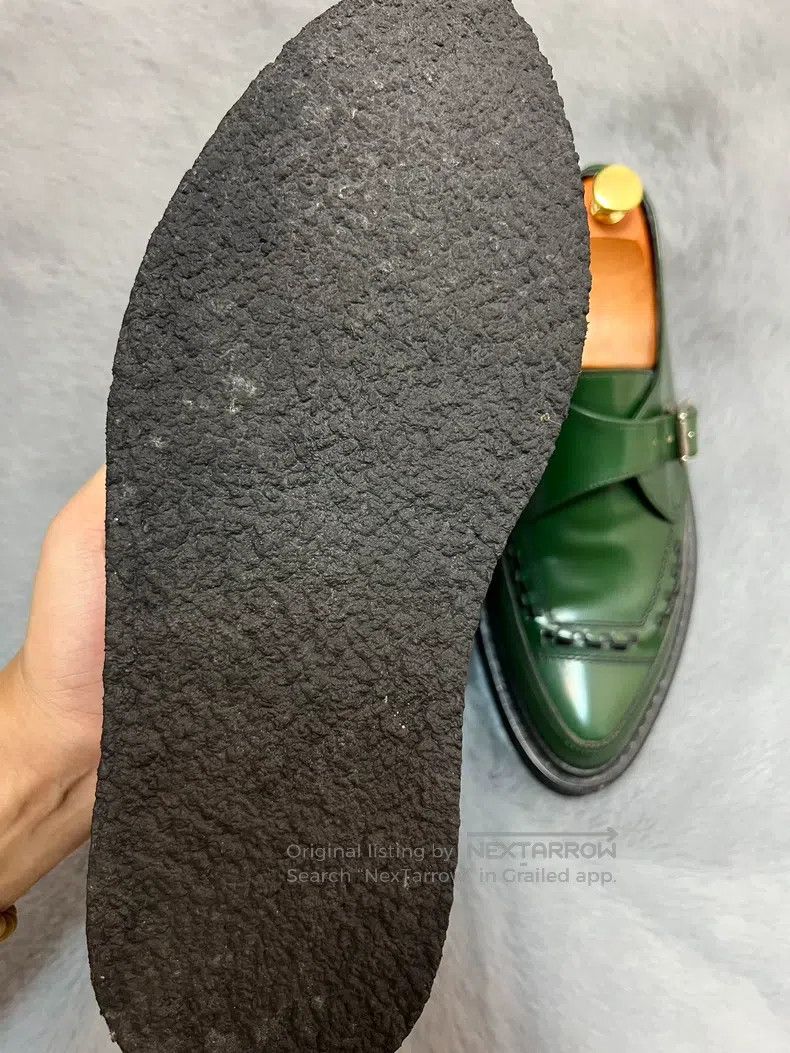 Saint Laurent Paris Saint Laurent Paris Green Knit Low-Top Wedges, Green Brick Size US 8 / EU 41 - 4 Thumbnail