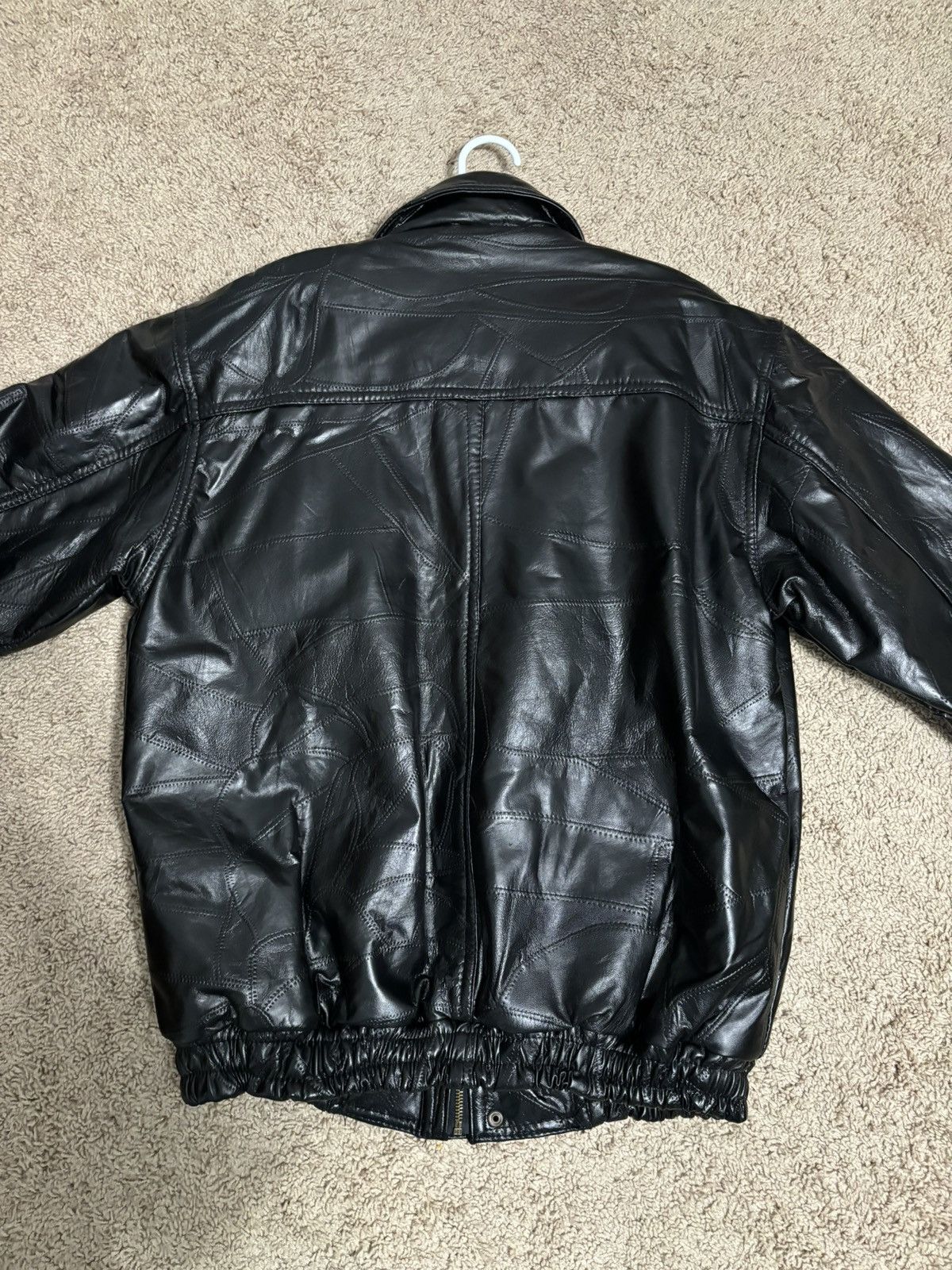 Vintage Caribou Creek Lambskin Patchwork Leather Jacket Size US XL / EU 56 / 4 - 9 Thumbnail