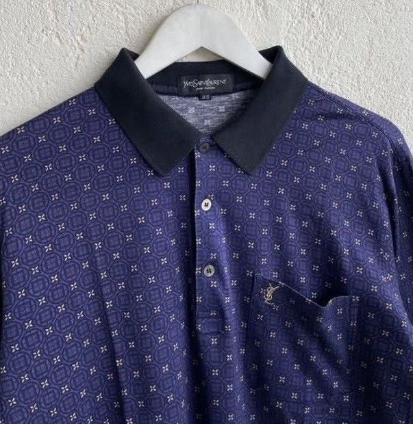 Vintage × Yves Saint Laurent YSL vintage Yves Saint Lauren AOP Rugby Size US M / EU 48-50 / 2 - 2 Thumbnail