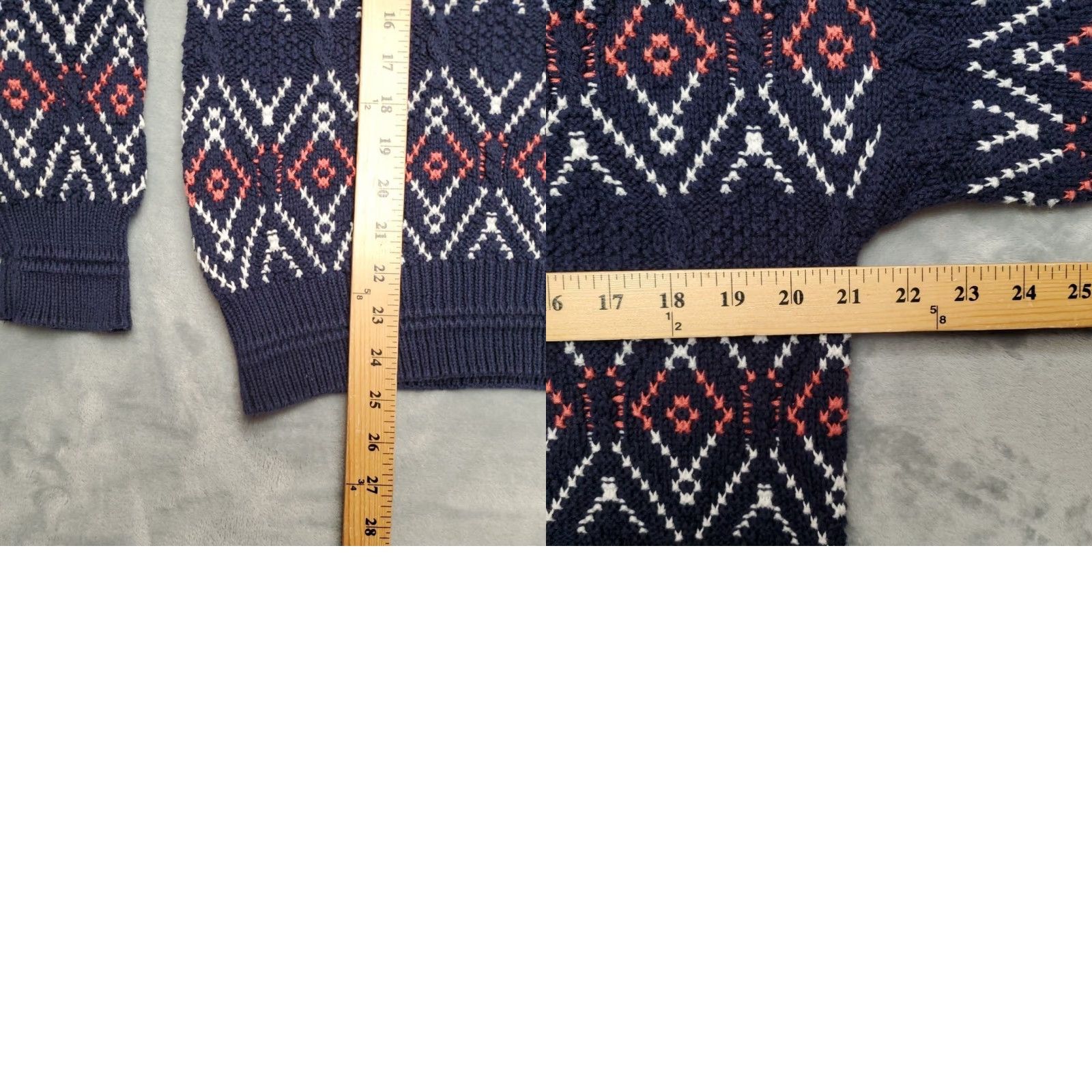 Jantzen VINTAGE Jantzen Sweater Mens L Blue Geometric Knit Grandpa Y2K 90s Made in USA Size US L / EU 52-54 / 3 - 8 Thumbnail