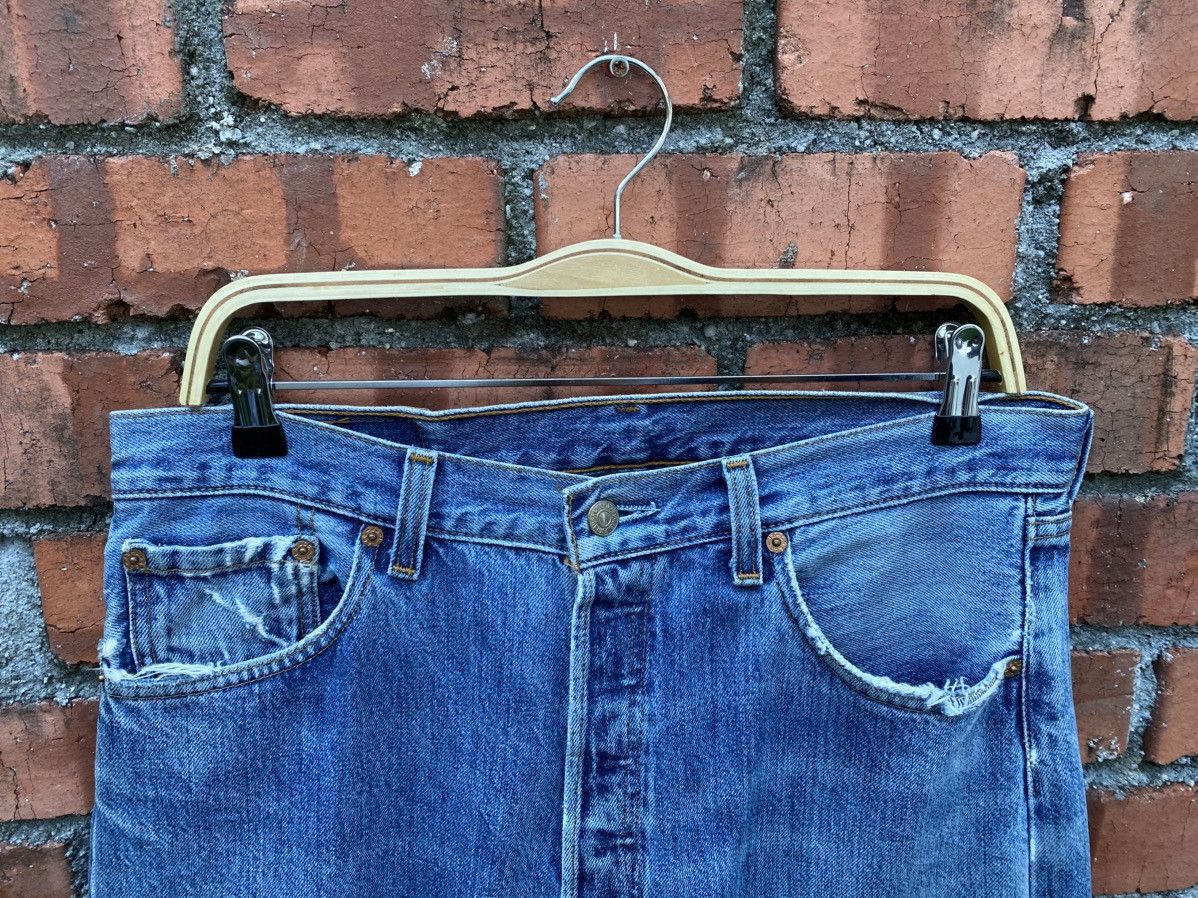 Levi's Vintage Clothing W34x30 Vintage levi's 501 made in USA distressed Size US 34 / EU 50 - 4 Thumbnail
