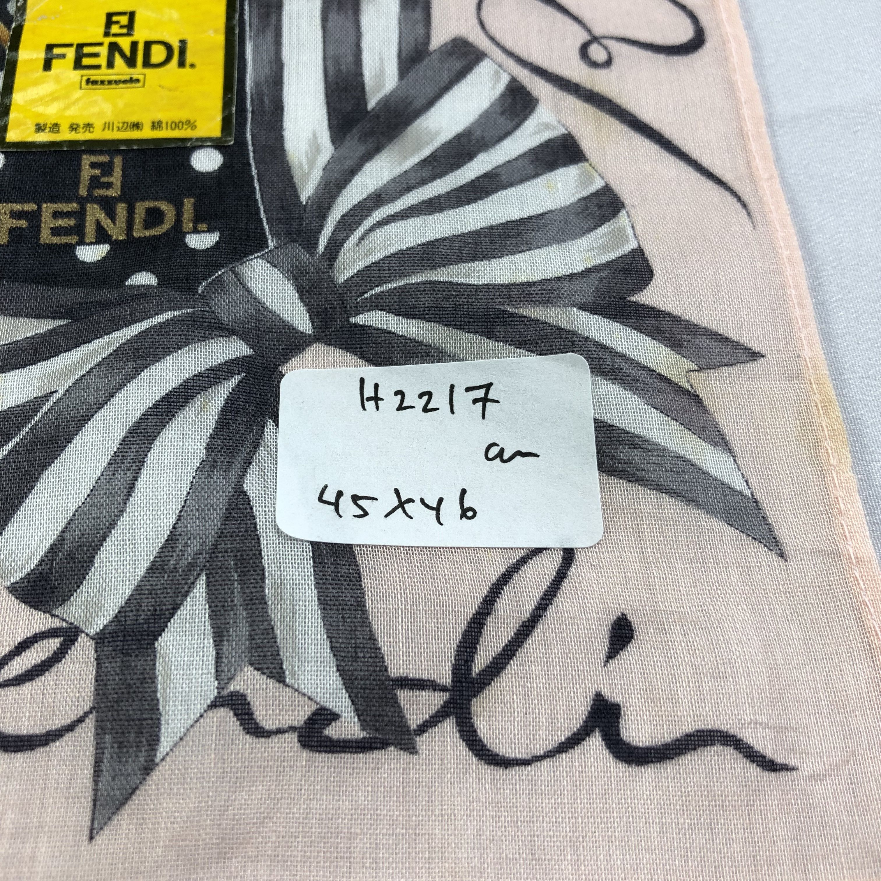 Japanese Brand Fendi Ribbons Handkerchief Neckerchief Bandana H2217 Size ONE SIZE - 12 Thumbnail