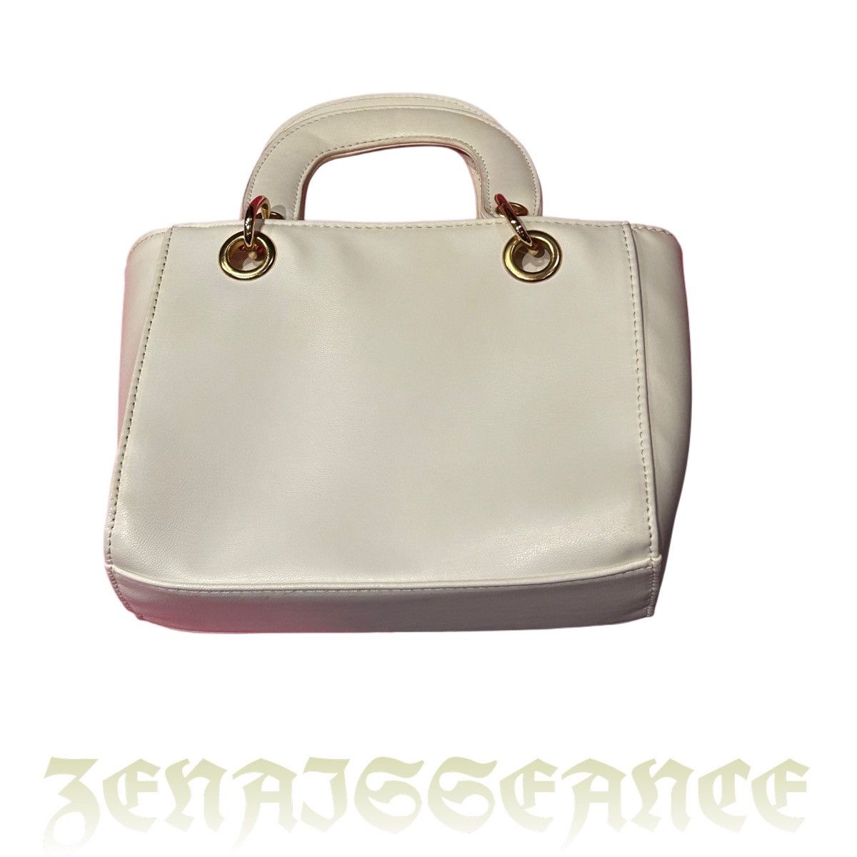 Designer DIAMOND QUILTED WHITE PURSE Size ONE SIZE - 3 Thumbnail