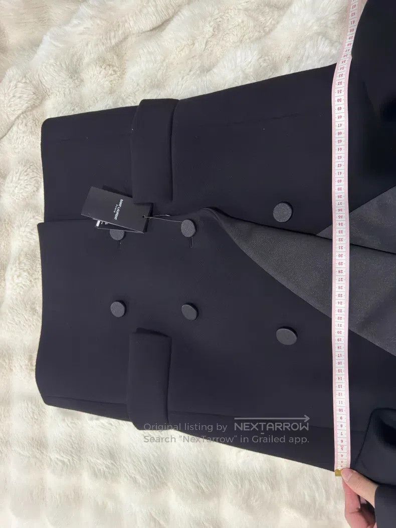 Saint Laurent Paris Saint Laurent Paris Smoking Double-Breasted Tweed Overcoat Size US M / EU 48-50 / 2 - 8 Thumbnail