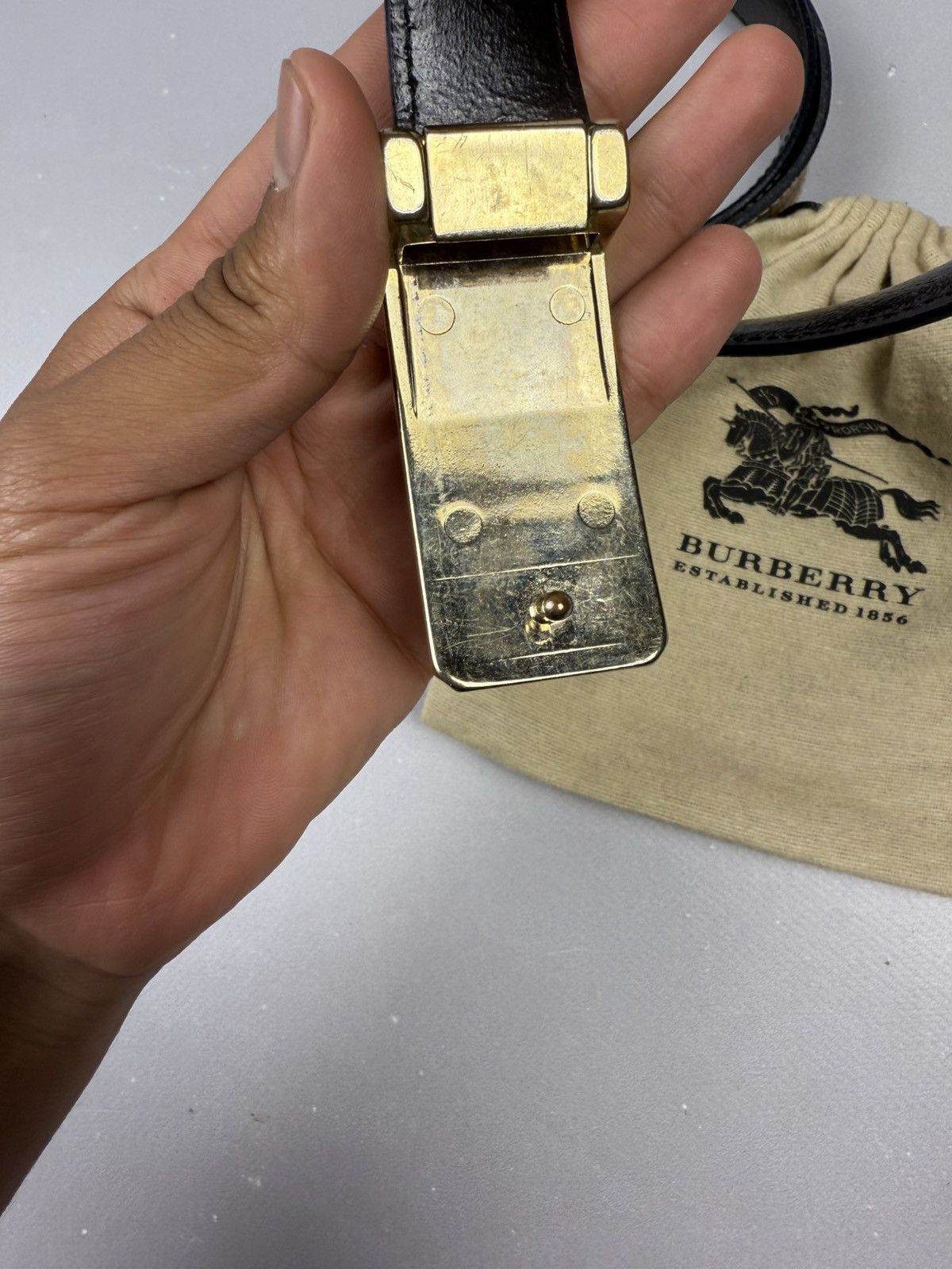 Burberry Burberry belt classic monogram novacheck unisex size 105cm Size ONE SIZE - 4 Thumbnail