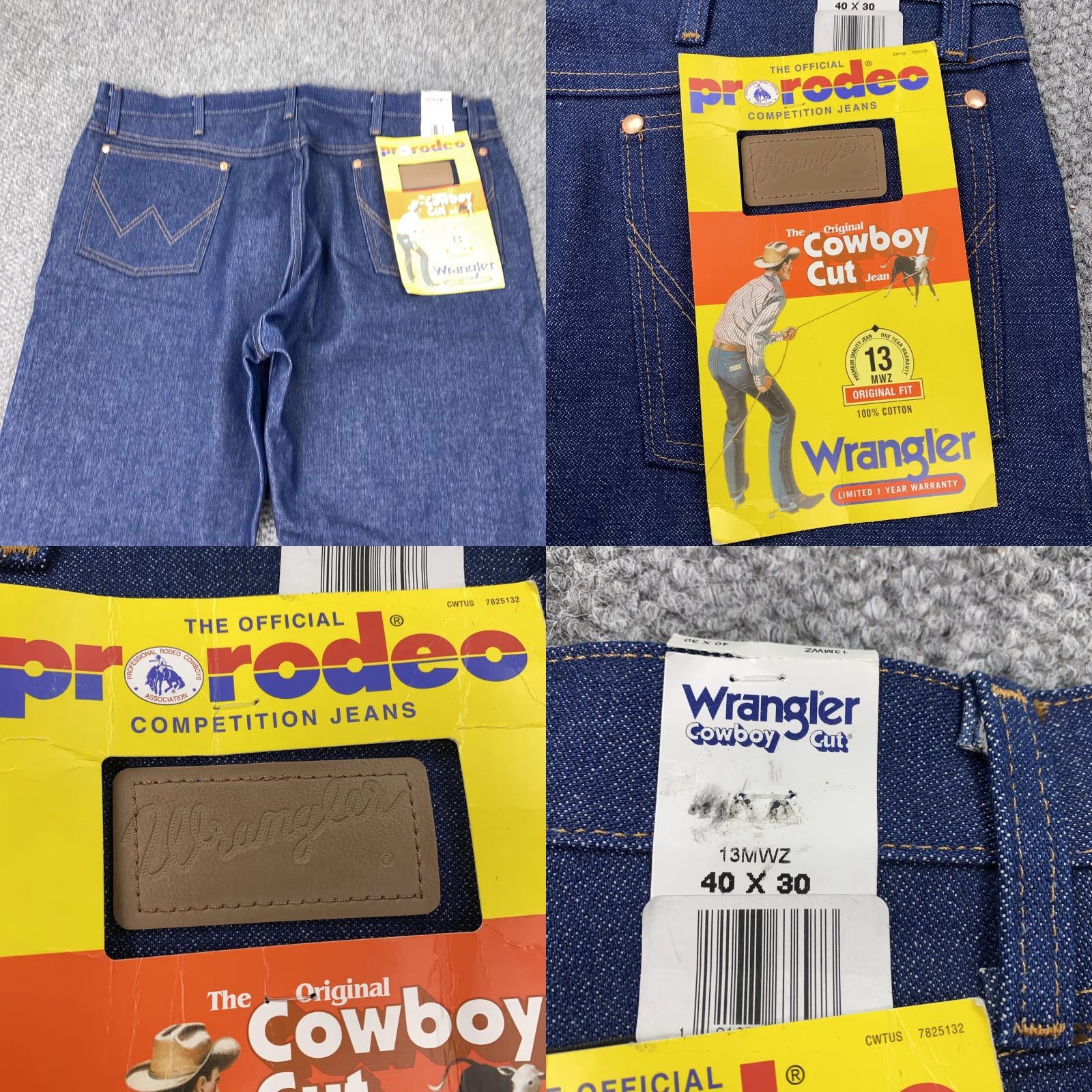 Wrangler Wrangler Jeans 40x30 Rigid Cowboy Cut Original Fit Mens Indigo ProRodeo Size US 40 / EU 56 - 8 Thumbnail