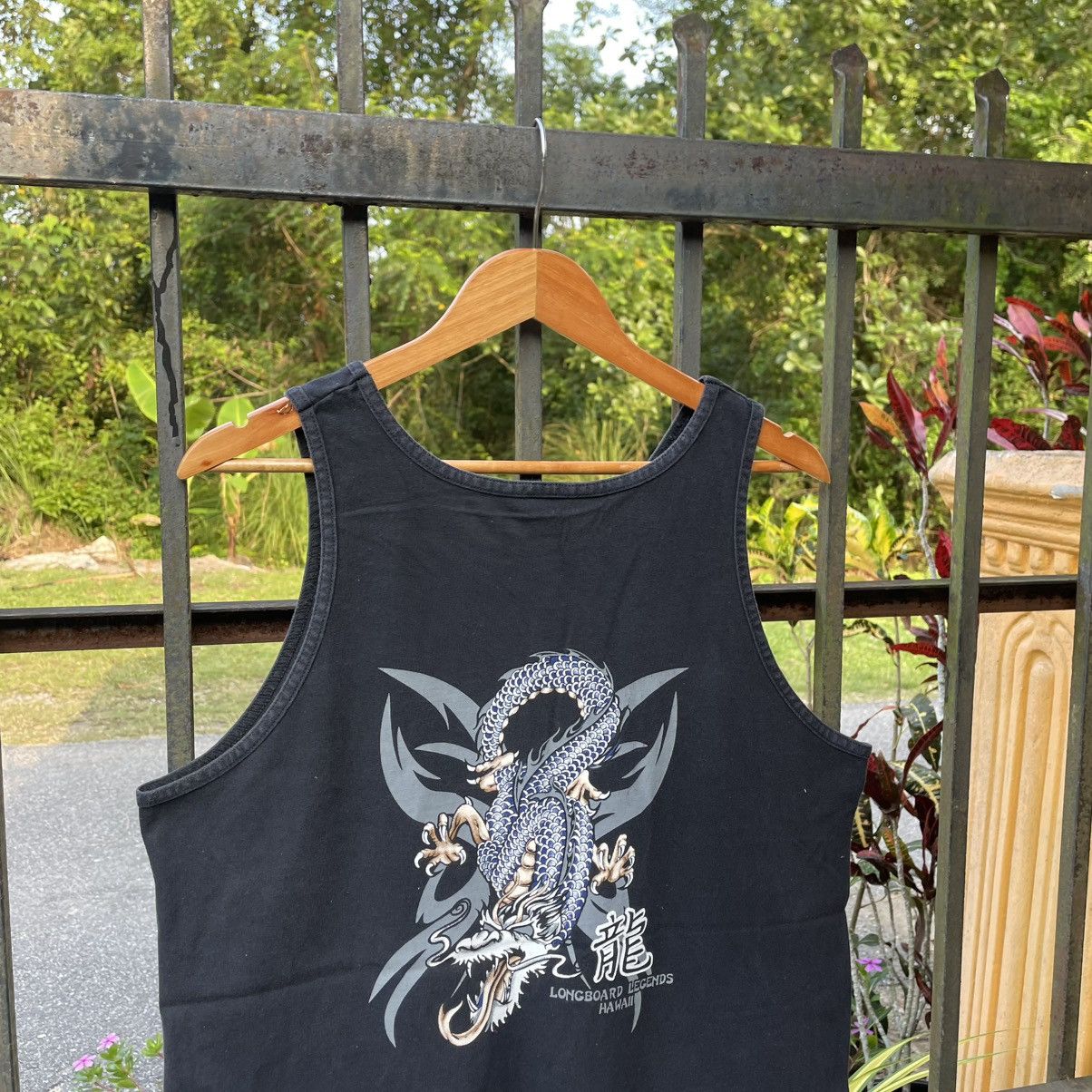 Other 🔥Vintage 90s Longboard Hawaii Legends Big Dragon Tank Top Size US L / EU 52-54 / 3 - 2 Thumbnail