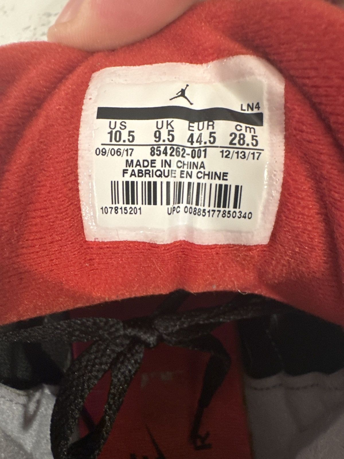 Jordan Brand Jordan Black Cement 3’s Size US 10.5 / EU 43-44 - 6 Thumbnail