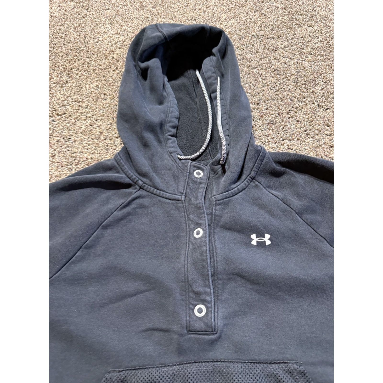 Under Armour Under Armour Hoodie Pullover Womens M Black Logo Activewear Sports Hooded Pullover Womens Middle? Size M / US 6-8 / IT 42-44 - 4 Thumbnail