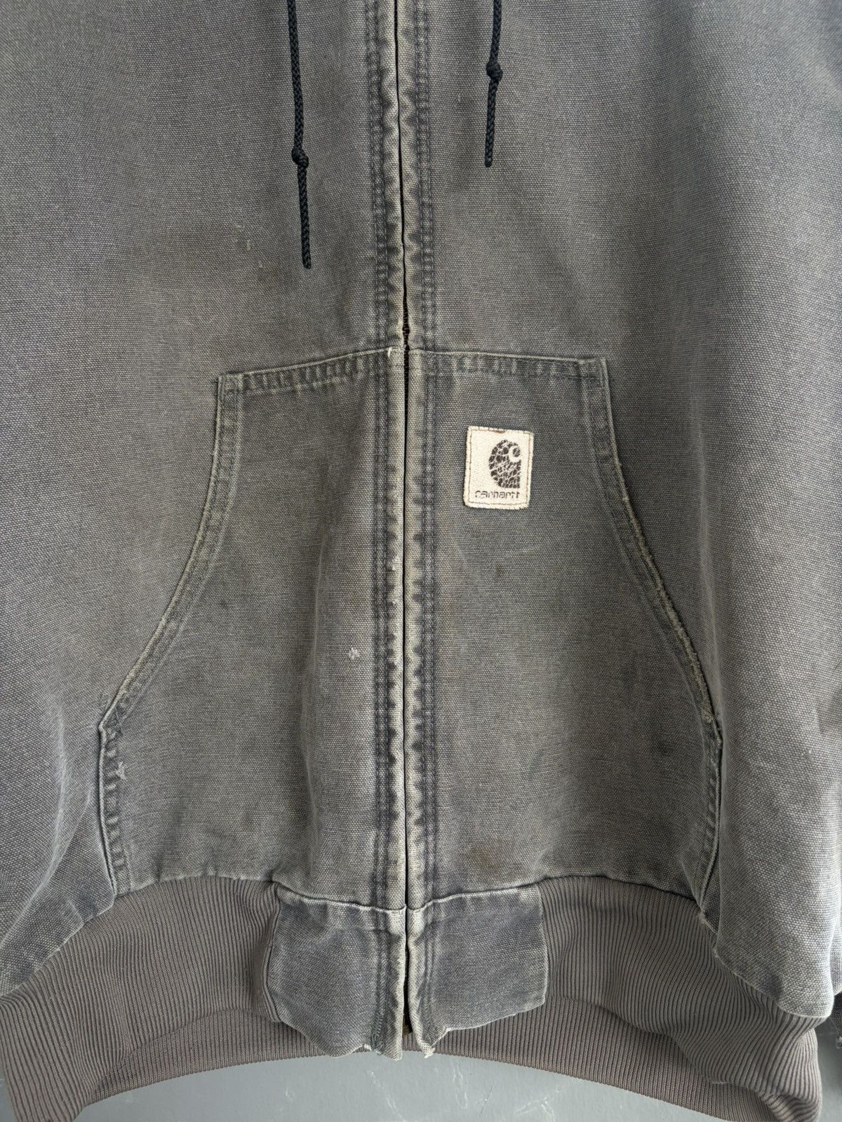 Carhartt 1990s Vintage Carhartt Active Jacket J06 CMT Cement Gray Size US L / EU 52-54 / 3 - 4 Thumbnail