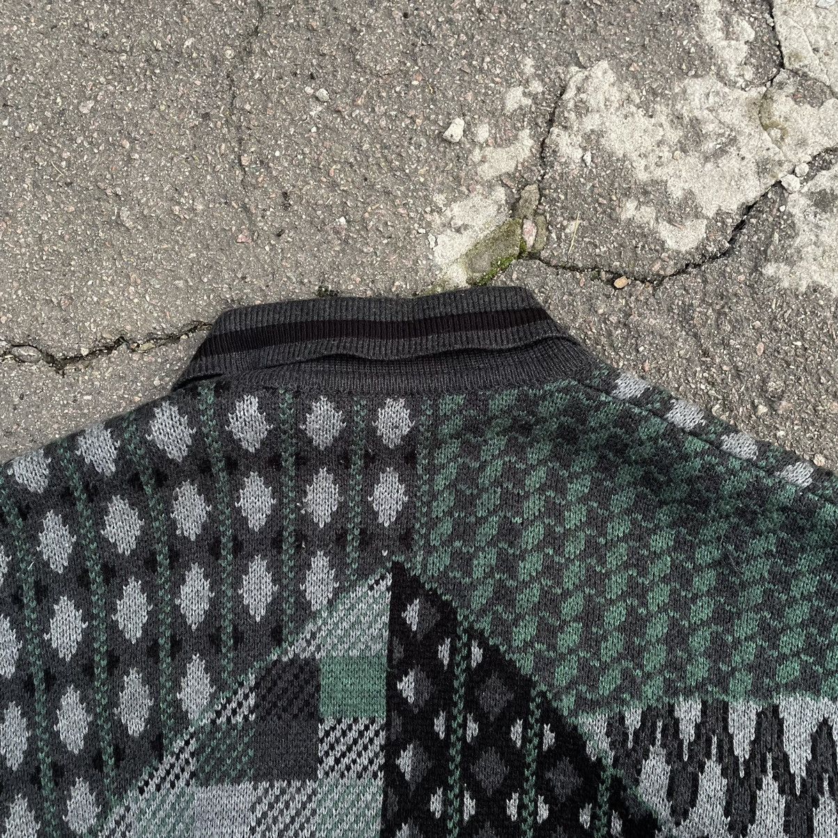 Vintage Vintage Knit Cardigan Size M Geometric Pattern Herringbone Size US M / EU 48-50 / 2 - 7 Thumbnail