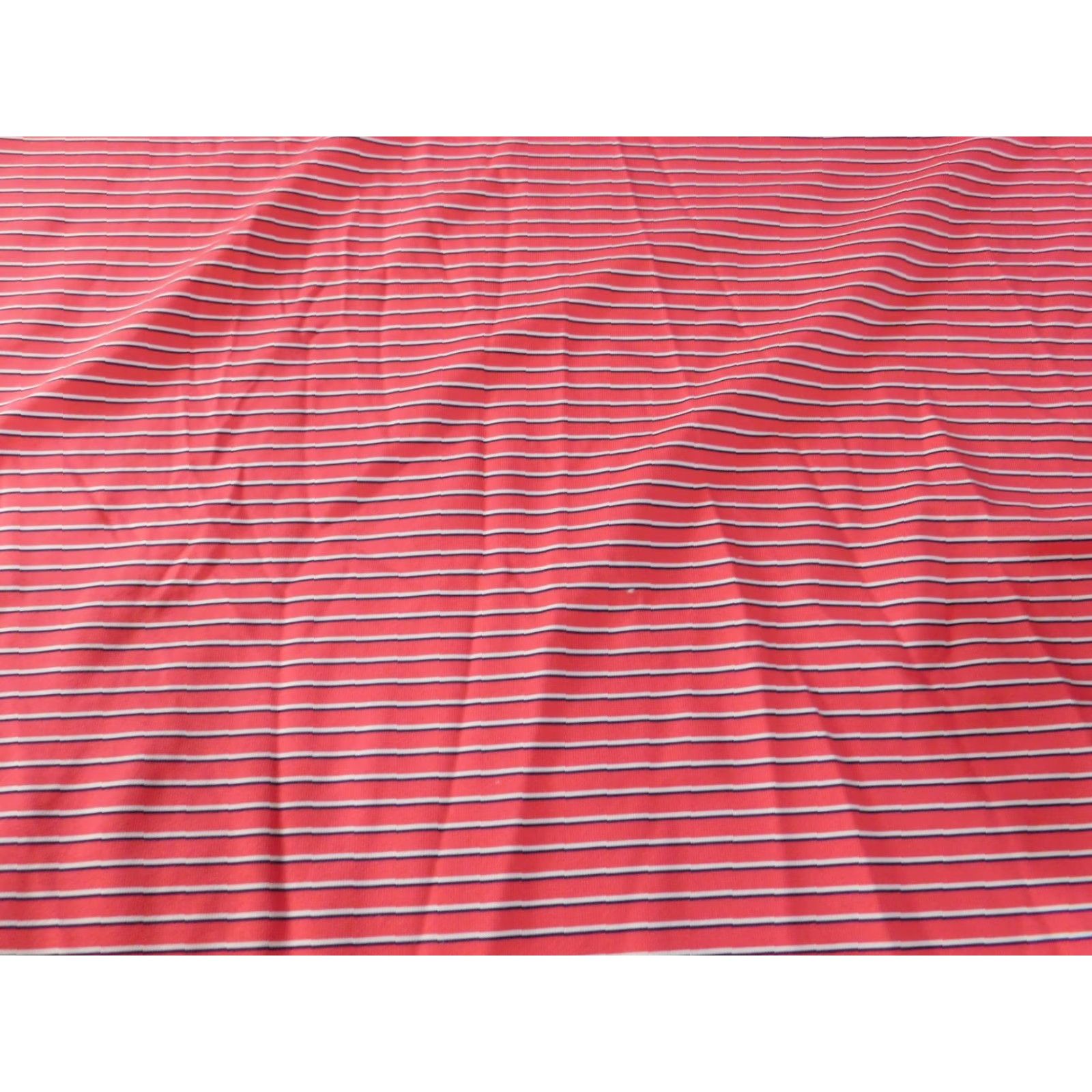 Vintage Donald Ross Polo 2XL Mens Red Striped Knit Short Sleeve Golf Performance Stretch Shirt Size US XXL / EU 58 / 5 - 4 Thumbnail