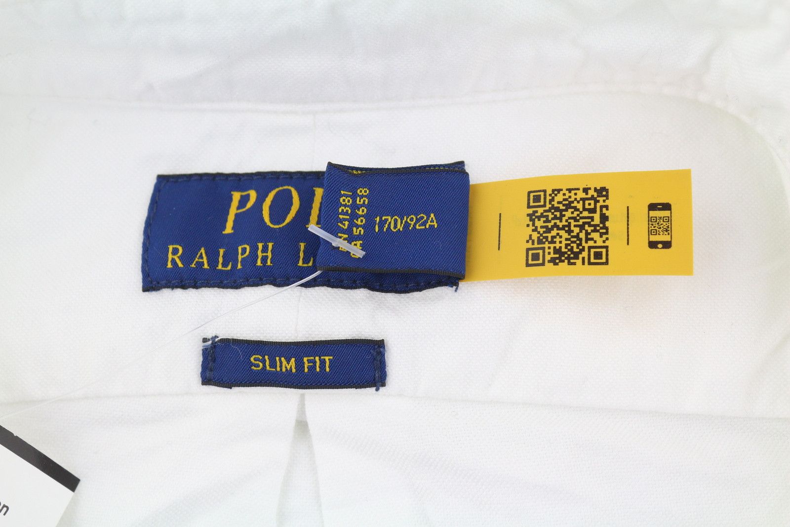 Ralph Lauren CORE REPLEN S White Button-Down Neck Slim Fit 87024 Size US S / EU 44-46 / 1 - 12 Thumbnail