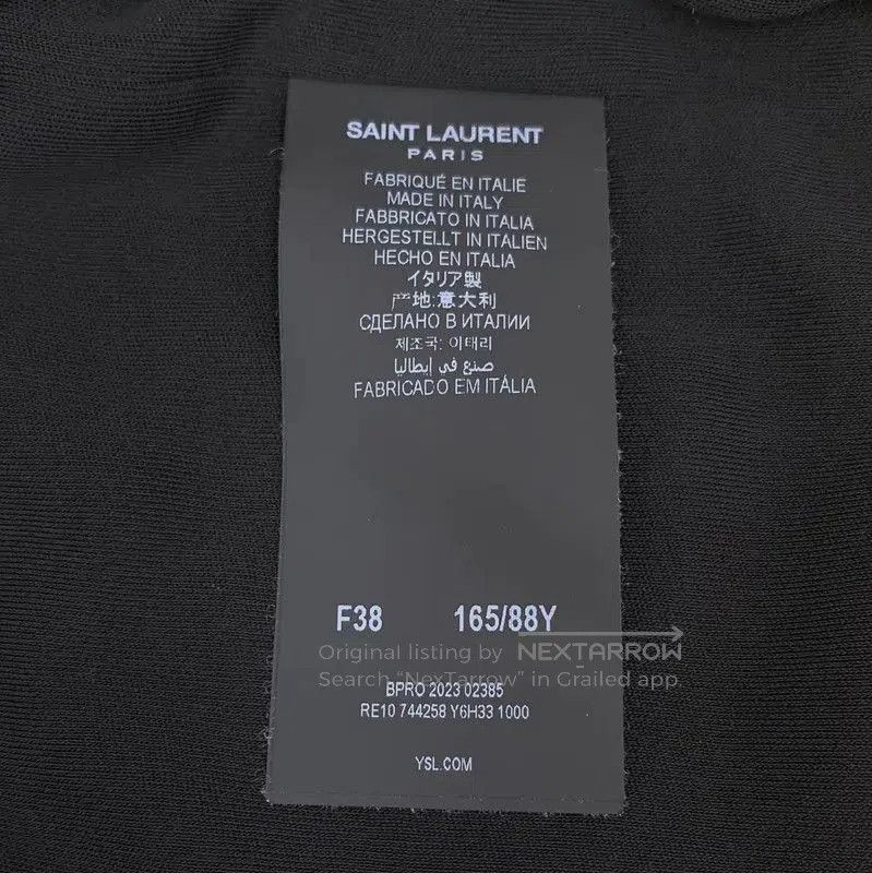 Yves Saint Laurent YSL Black Long Sleeve Dress Size S . Size S / US 4 / IT 40 - 6 Thumbnail