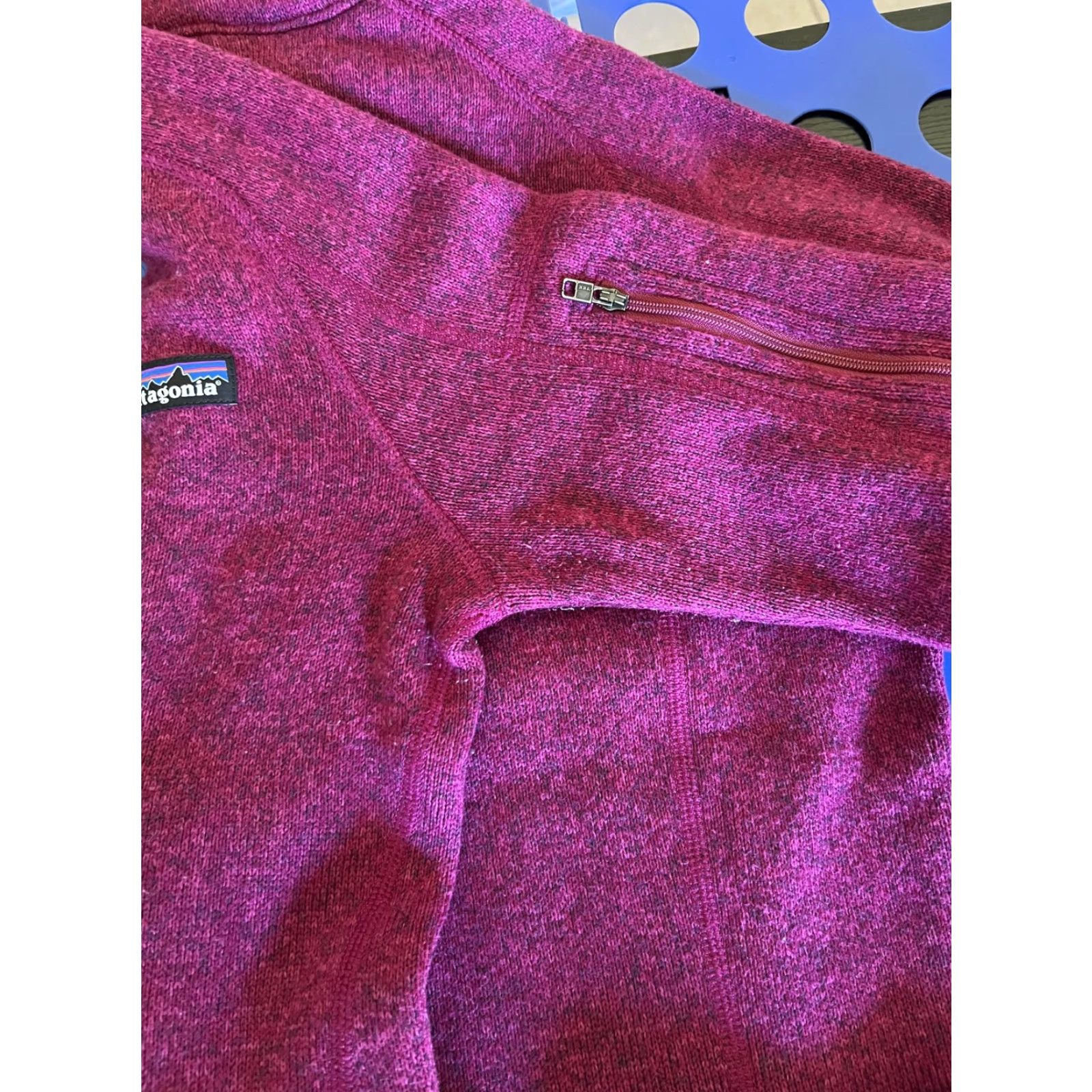 Patagonia Patagonia Better Sweater Fleece Pullover Womens XS Pink 1/4 Zip Mock Neck Pullover Pocket Raglan Sleeve Winter Casual Regular Knit" Size XS / US 0-2 / IT 36-38 - 7 Thumbnail