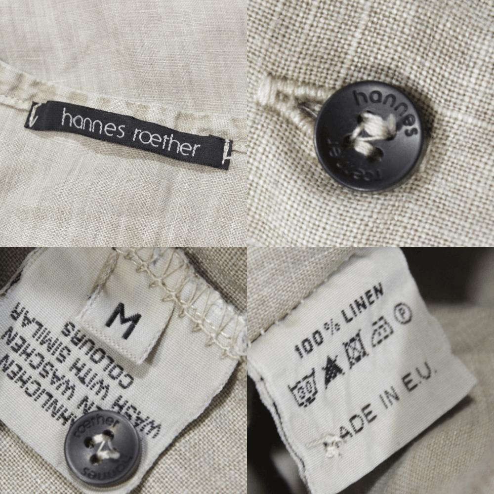 hannes roether Linen Summer Shortsleeve Shirt Size US M / EU 48-50 / 2 - 8 Thumbnail