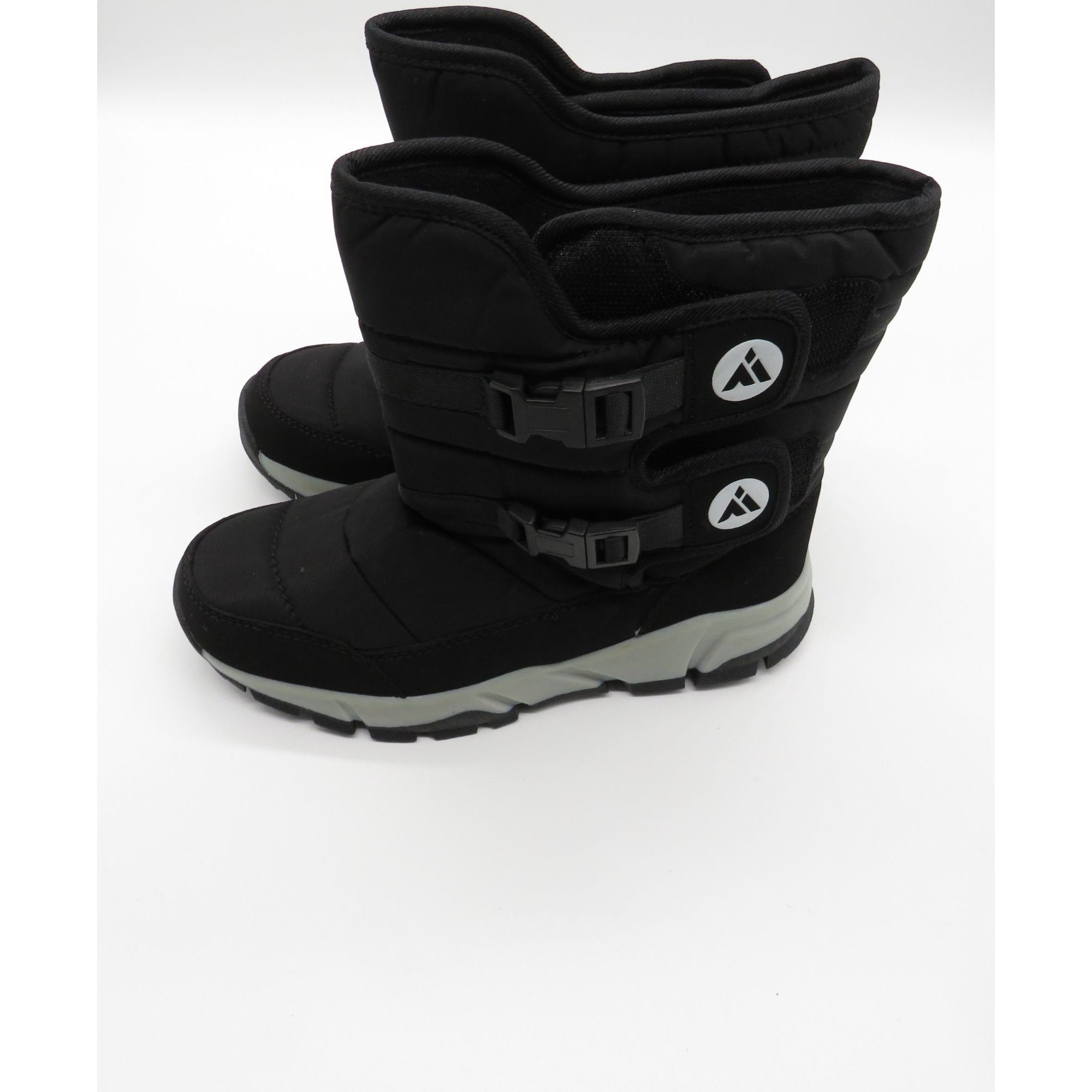 Other Black Winter Snow Boots Dual Adjustable Buckles Insulated Li Size US 6 / IT 36 - 5 Thumbnail
