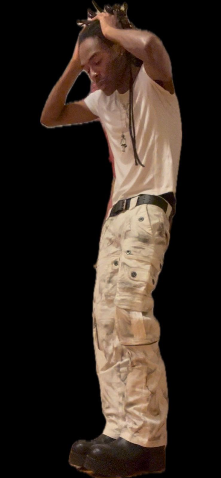 Japanese Brand Xfrm Gas Mask Cargo Tassel Trousers Size US 30 / EU 46 - 12 Thumbnail