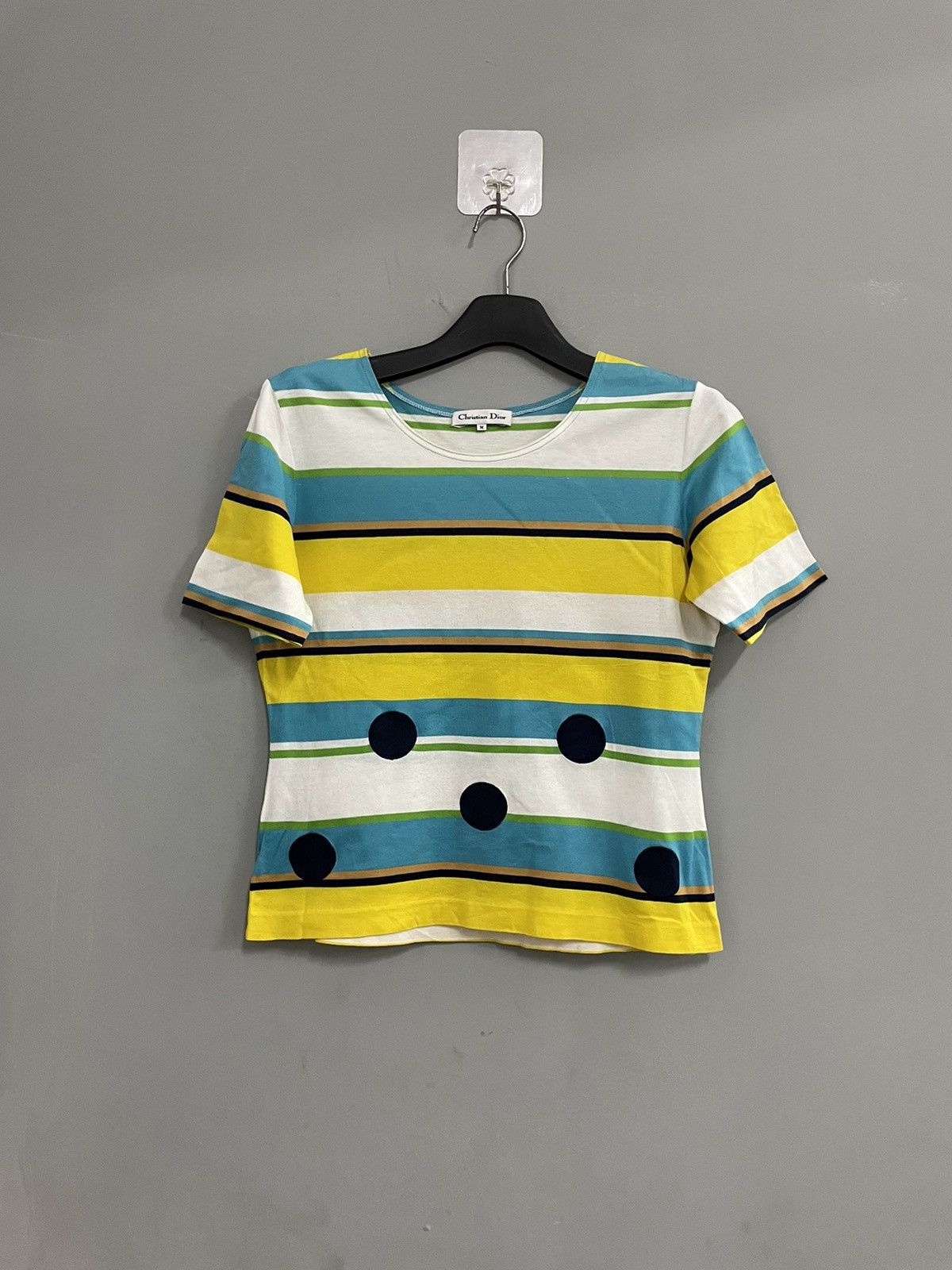 Christian Dior Monsieur Vintage CHRISTIAN DIOR T Shirt Striped Size M / US 6-8 / IT 42-44 - 1 Thumbnail