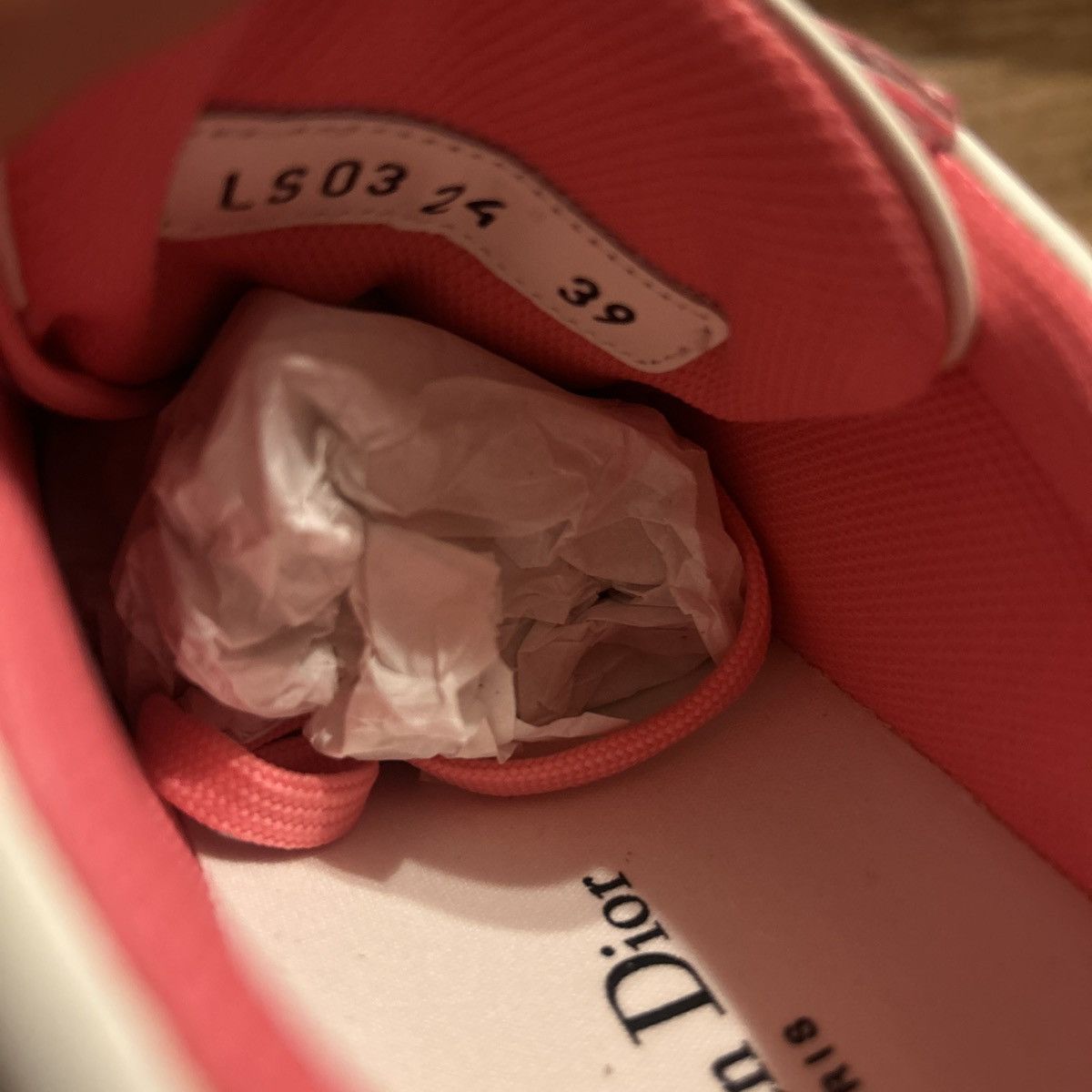 Dior Dior DIORIVIERA DIOR STAR SNEAKER White and Candy Pink Size US 9 / IT 39 - 8 Thumbnail