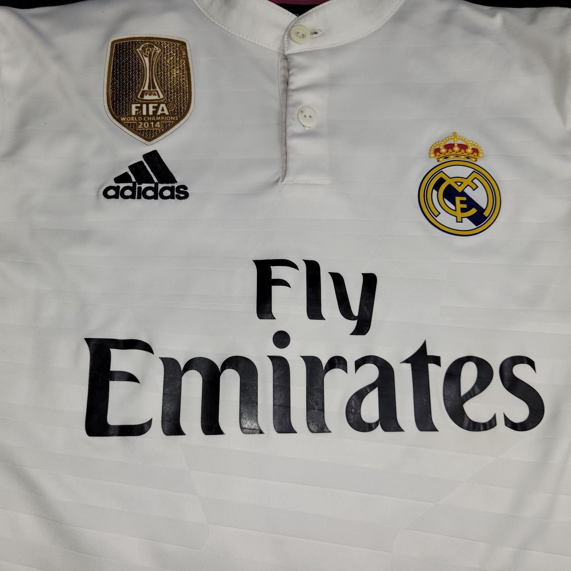 Adidas Ronaldo Real Madrid 2014 2015 Long Sleeve Soccer Jersey L Size US M / EU 48-50 / 2 - 3 Thumbnail