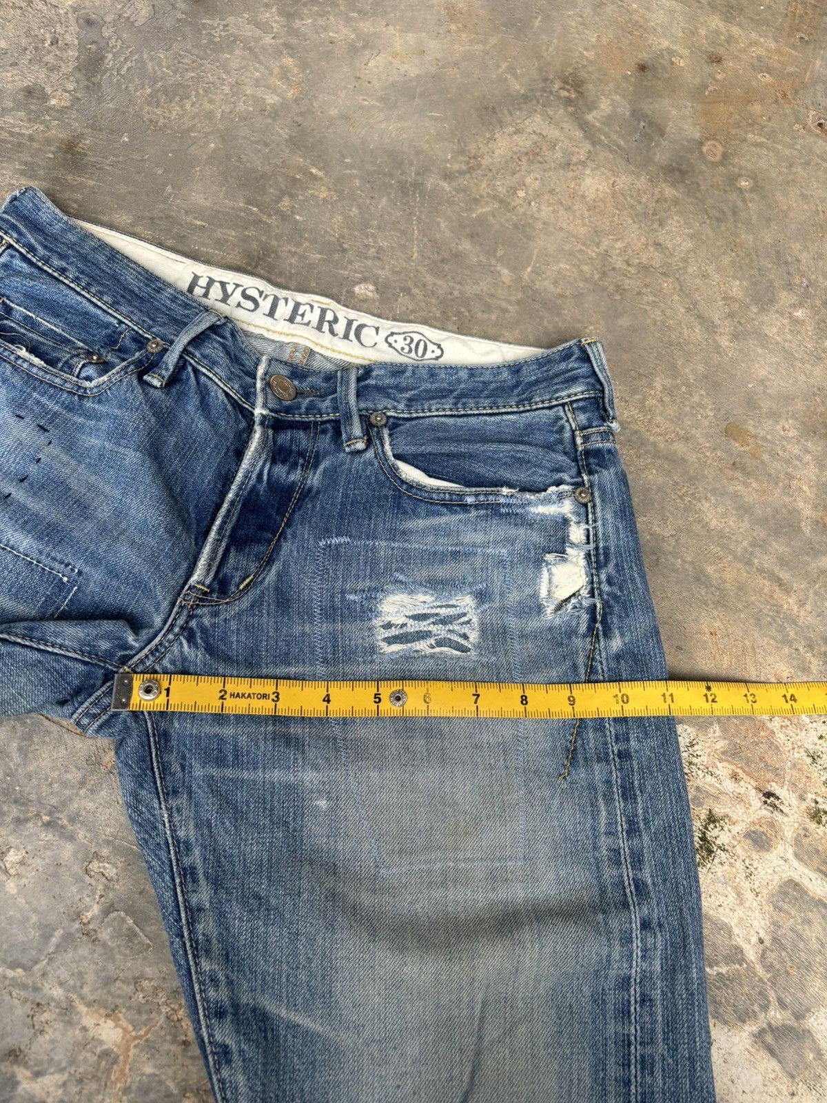 Hysteric Glamour Hysteric Glamour Distressed Selvedge Denim Size US 30 / EU 46 - 15 Thumbnail