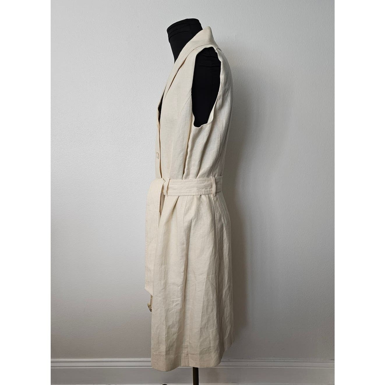 Brooks Brothers Brooks Brothers Lanificio Campore Pure Linen Shirt Dress 16 Size XXL / US 16-18 / IT 52-54 - 3 Thumbnail