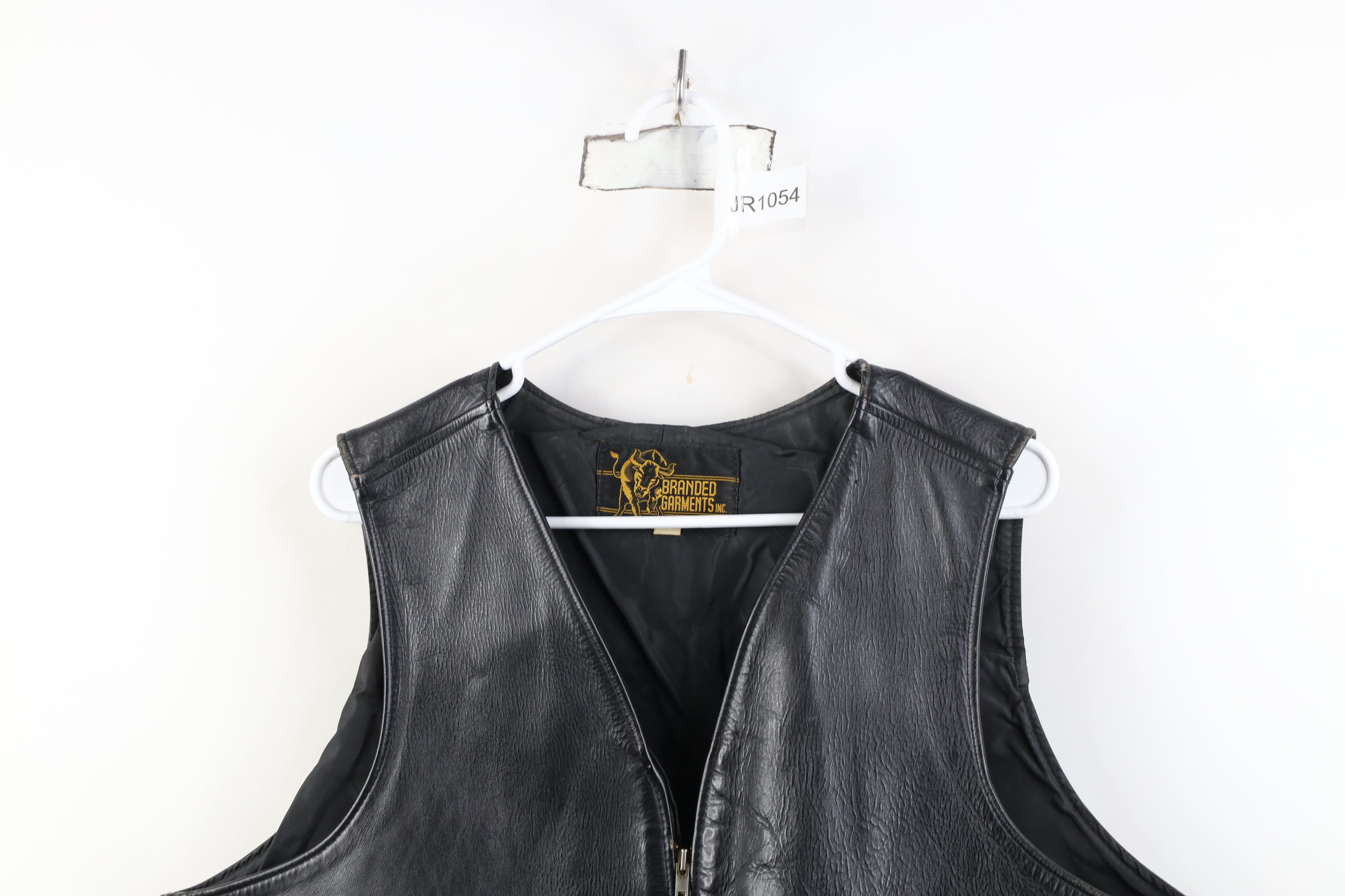Vintage Vintage 70s 80s Streetwear Full Zip Leather Vest Jacket USA Size US XXL / EU 58 / 5 - 2 Thumbnail