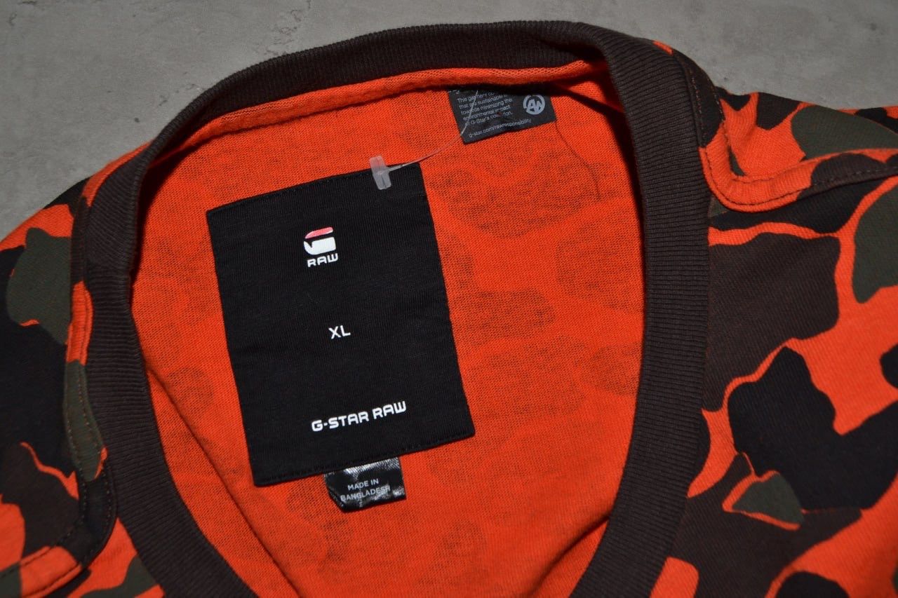 G-Star G-star Raw stalt camo t-shirt pocket orange Size XL Size US XL / EU 56 / 4 - 7 Thumbnail