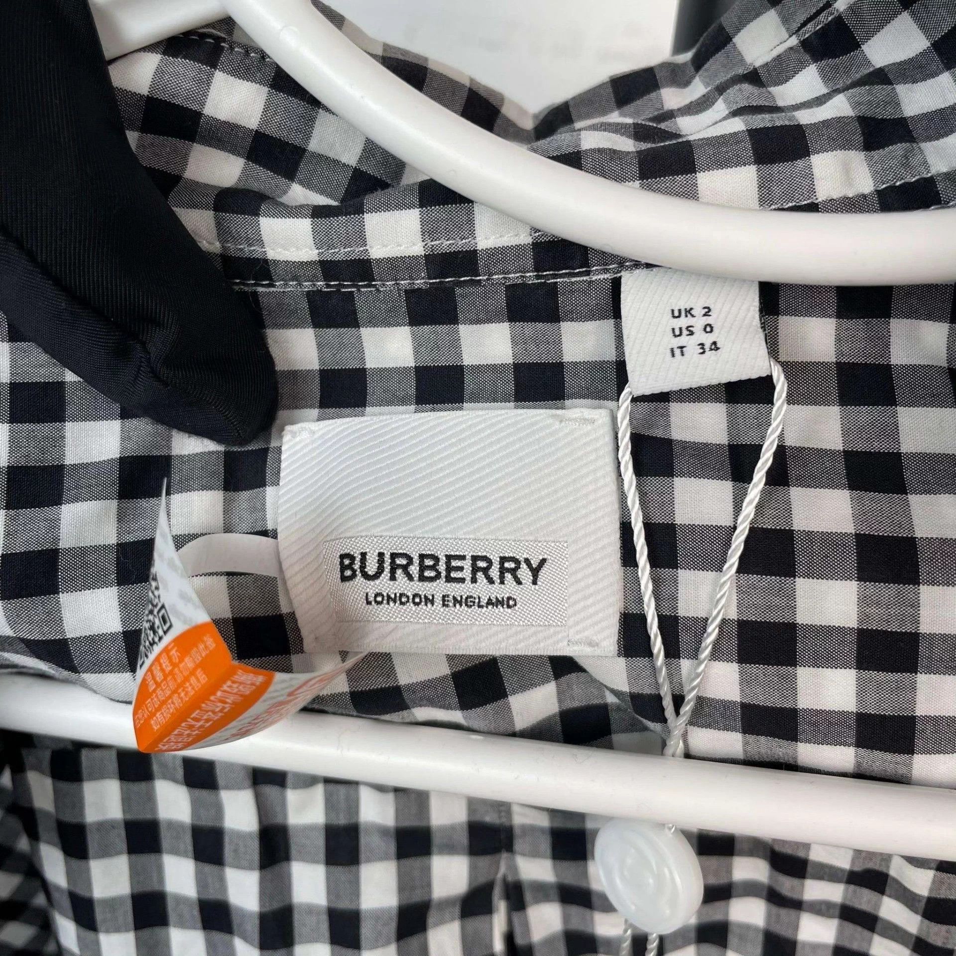 Burberry Burberry cotton black check jacket Size US XS / EU 42 / 0 - 3 Thumbnail