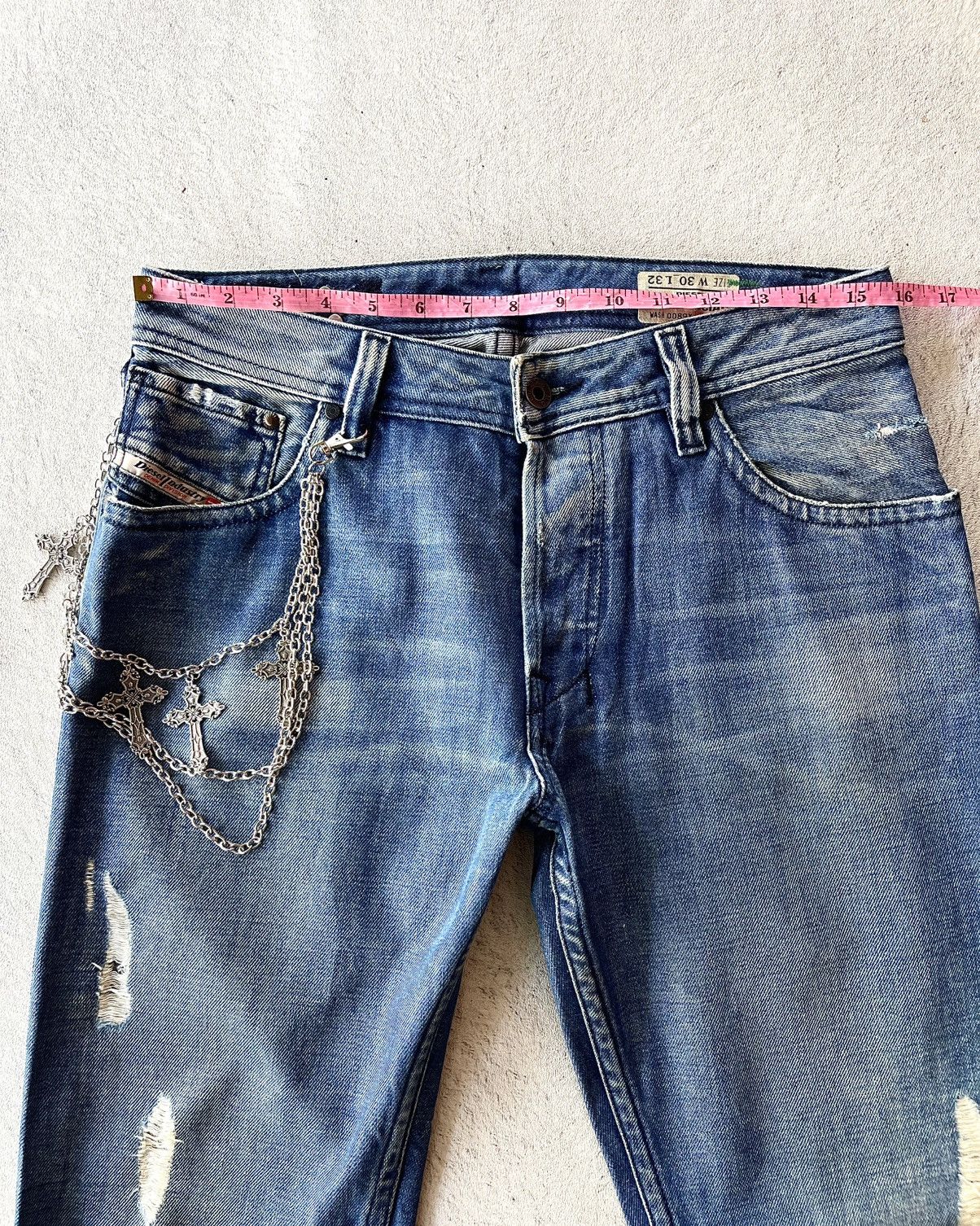 Diesel Distressed Diesel Zaf Special Flared Size US 31 - 9 Thumbnail