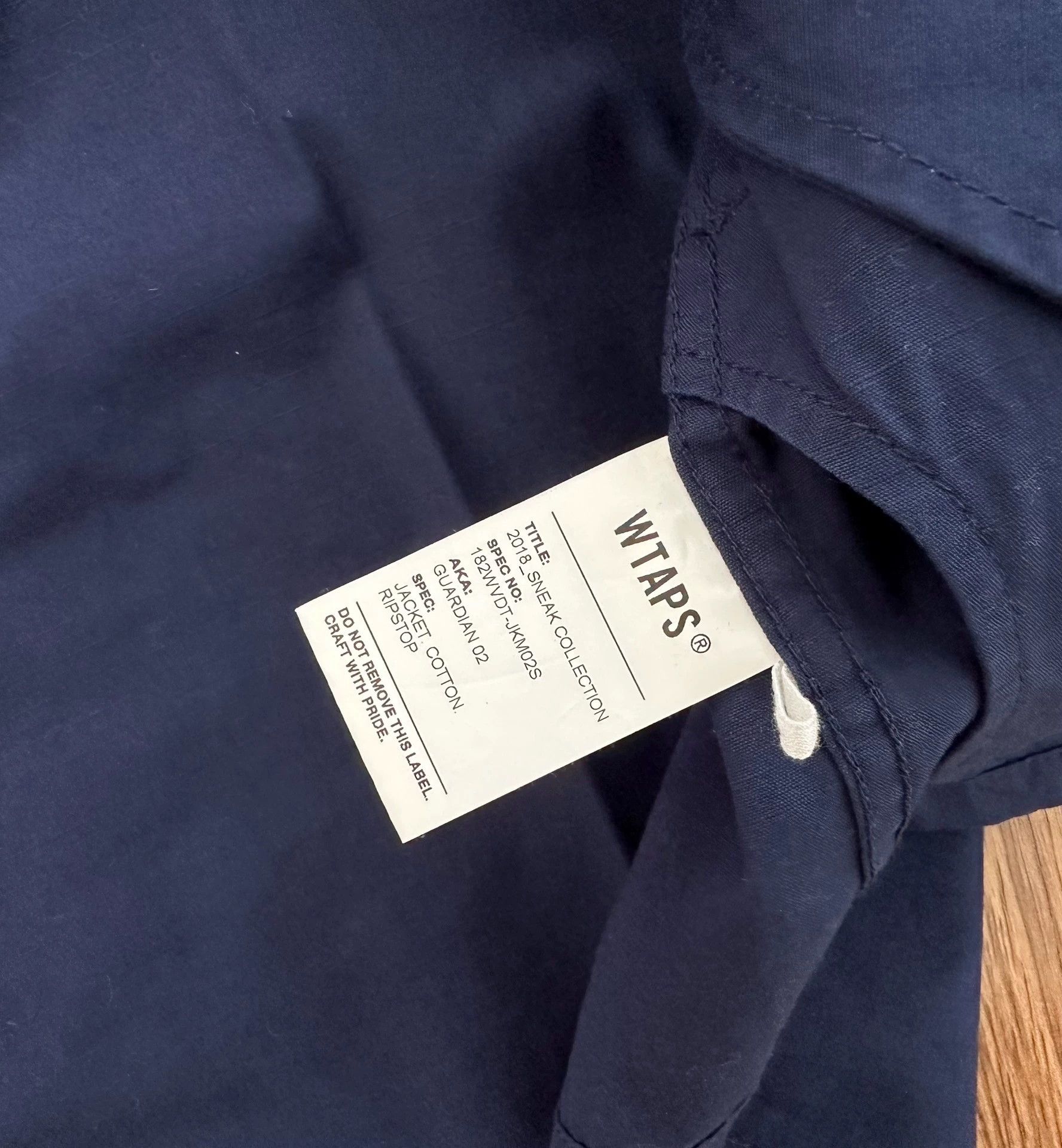 Wtaps WTAPS GUARDIAN 01/02 Jacket Cotton 18AW GIP Bone 3 Size US L / EU 52-54 / 3 - 4 Thumbnail