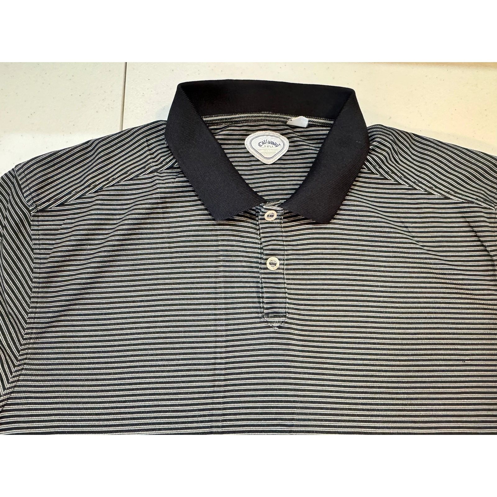 Callaway Callaway Mens Pepperdine Golf Polo Shirt XL Black & Gray Size US XL / EU 56 / 4 - 1 Thumbnail