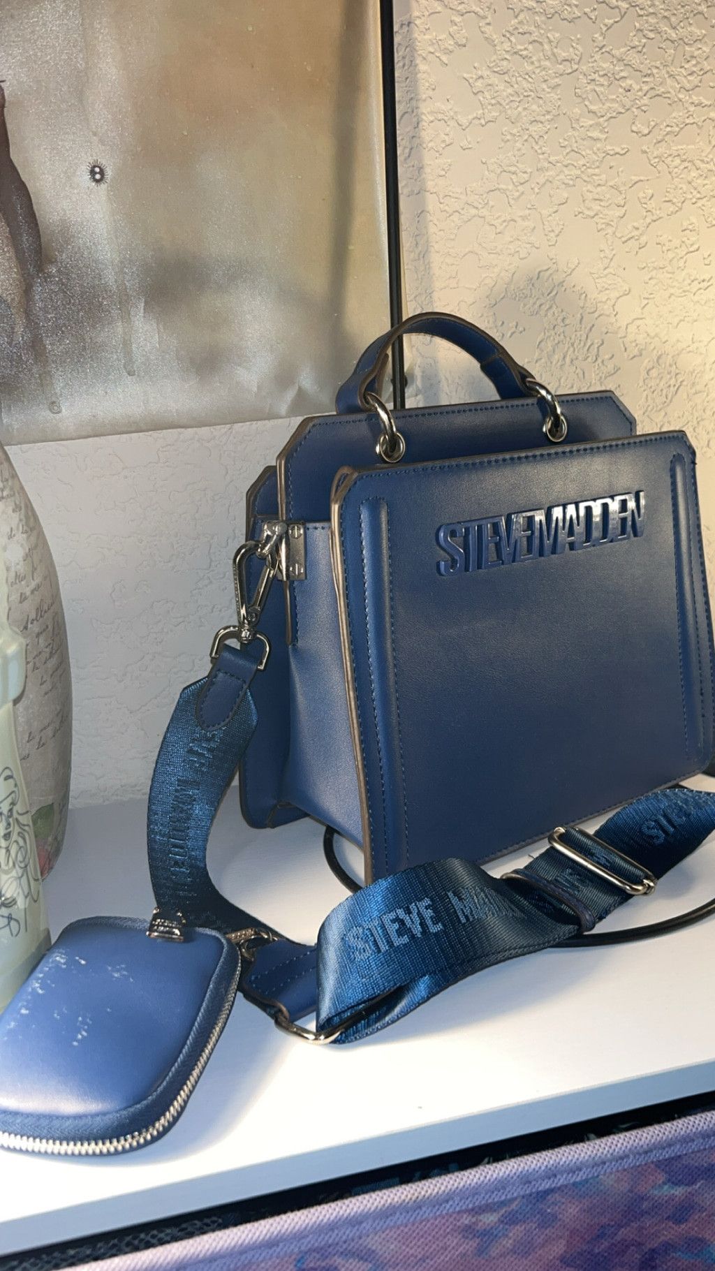Steve Madden Women's Steve Madden Blue Crossbody Bag One Size Size ONE SIZE - 2 Thumbnail