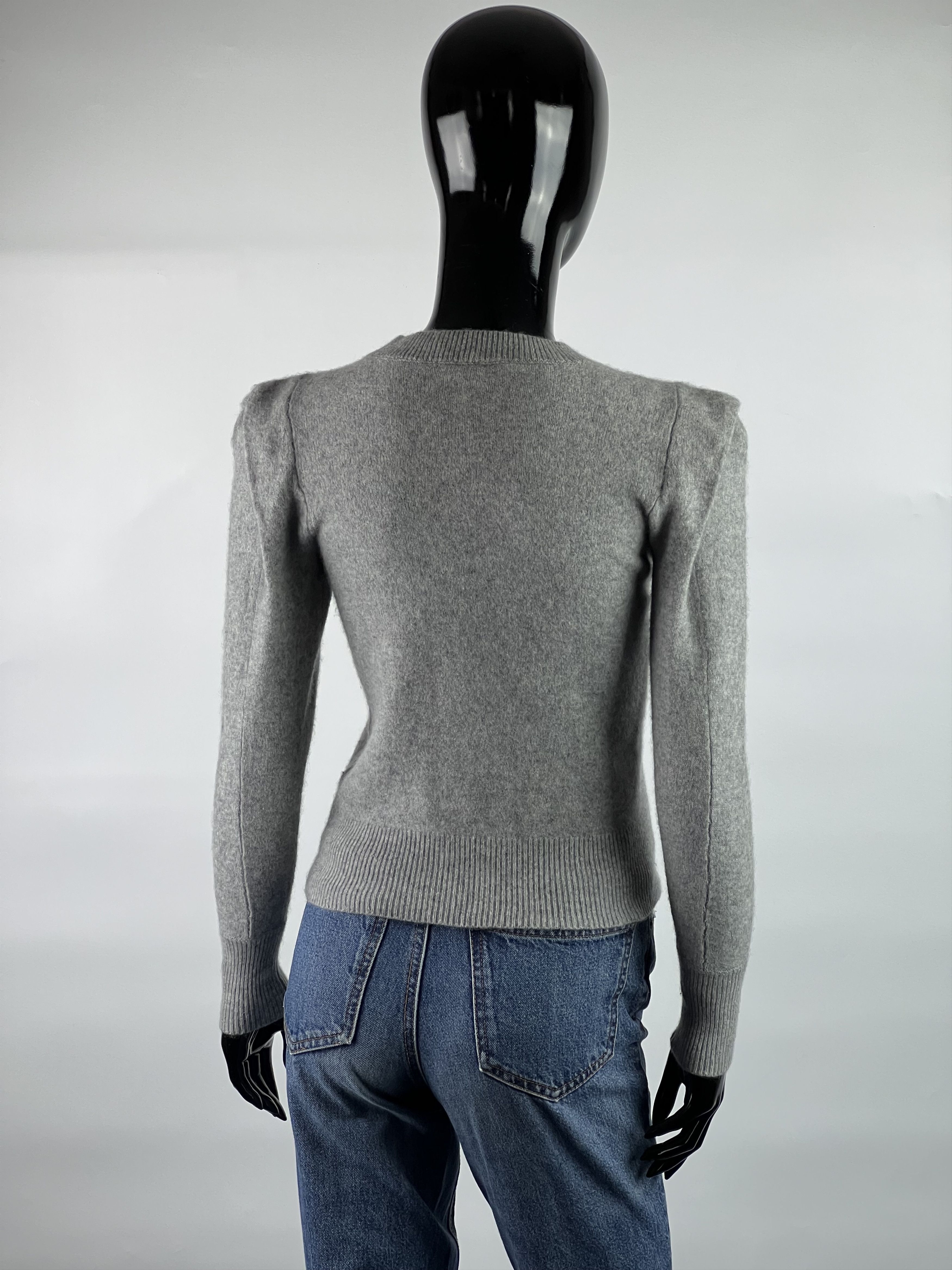 Frame Frame Ruffle-Shoulder 100% Cashmere Sweater Size XS Size XS / US 0-2 / IT 36-38 - 3 Thumbnail